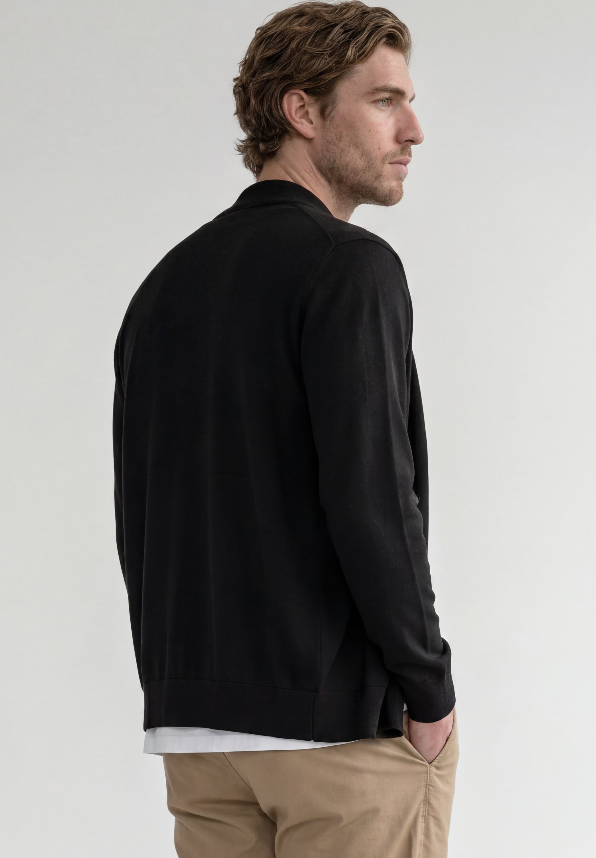 STREET ONE MEN Strickjacke aus reiner Baumwolle