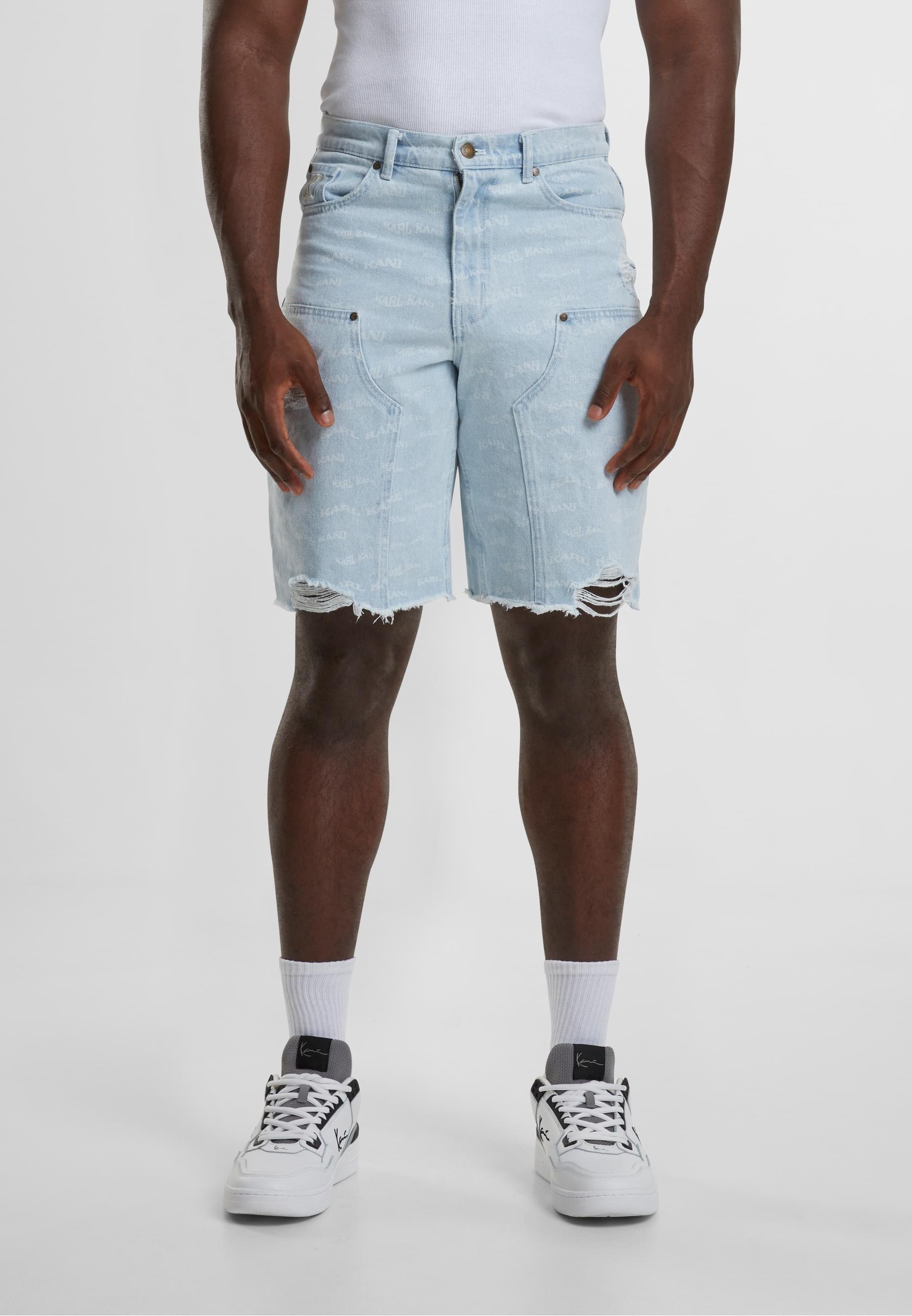 Karl Kani Shorts »Karl Kani Herren Karl Kani Og Heavy Distressed Wavy Print«