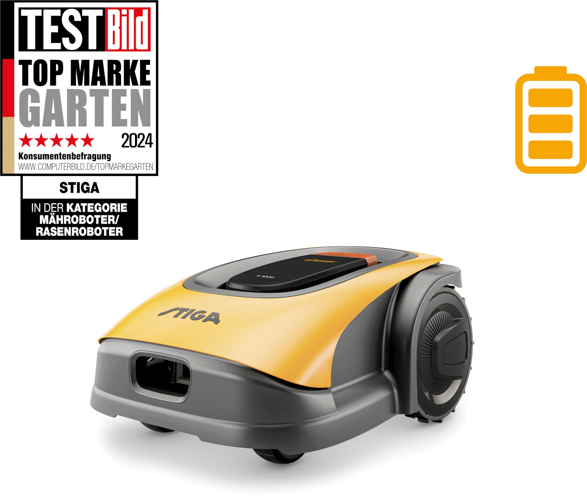 STIGA GARDEN Rasenmähroboter ""A 1000"" kabellos, kostenlose Konnektivität günstig online kaufen