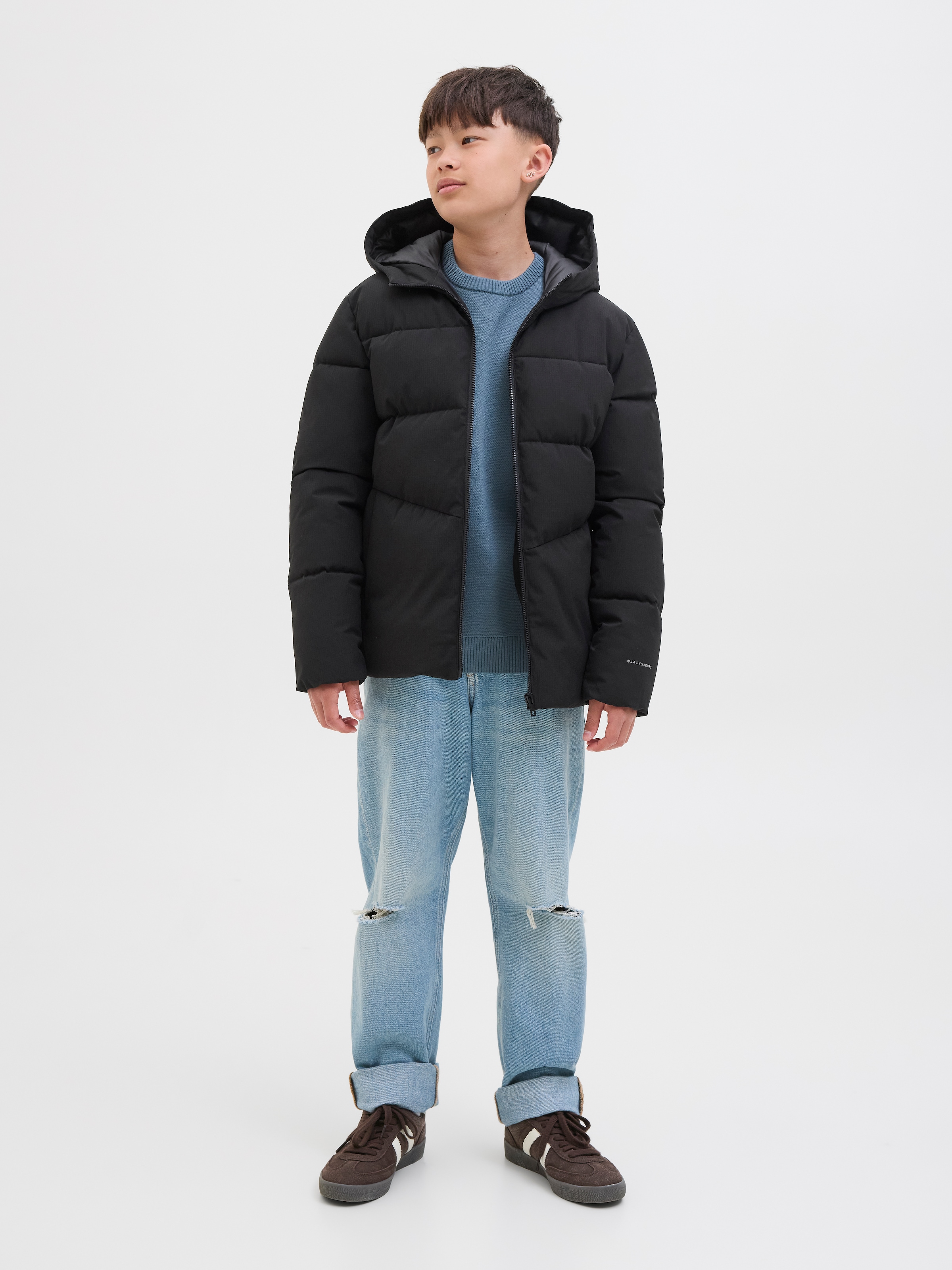 Jack & Jones Junior Steppjacke »JJGLOBAL PUFFER JACKET JNR«, mit Kapuze