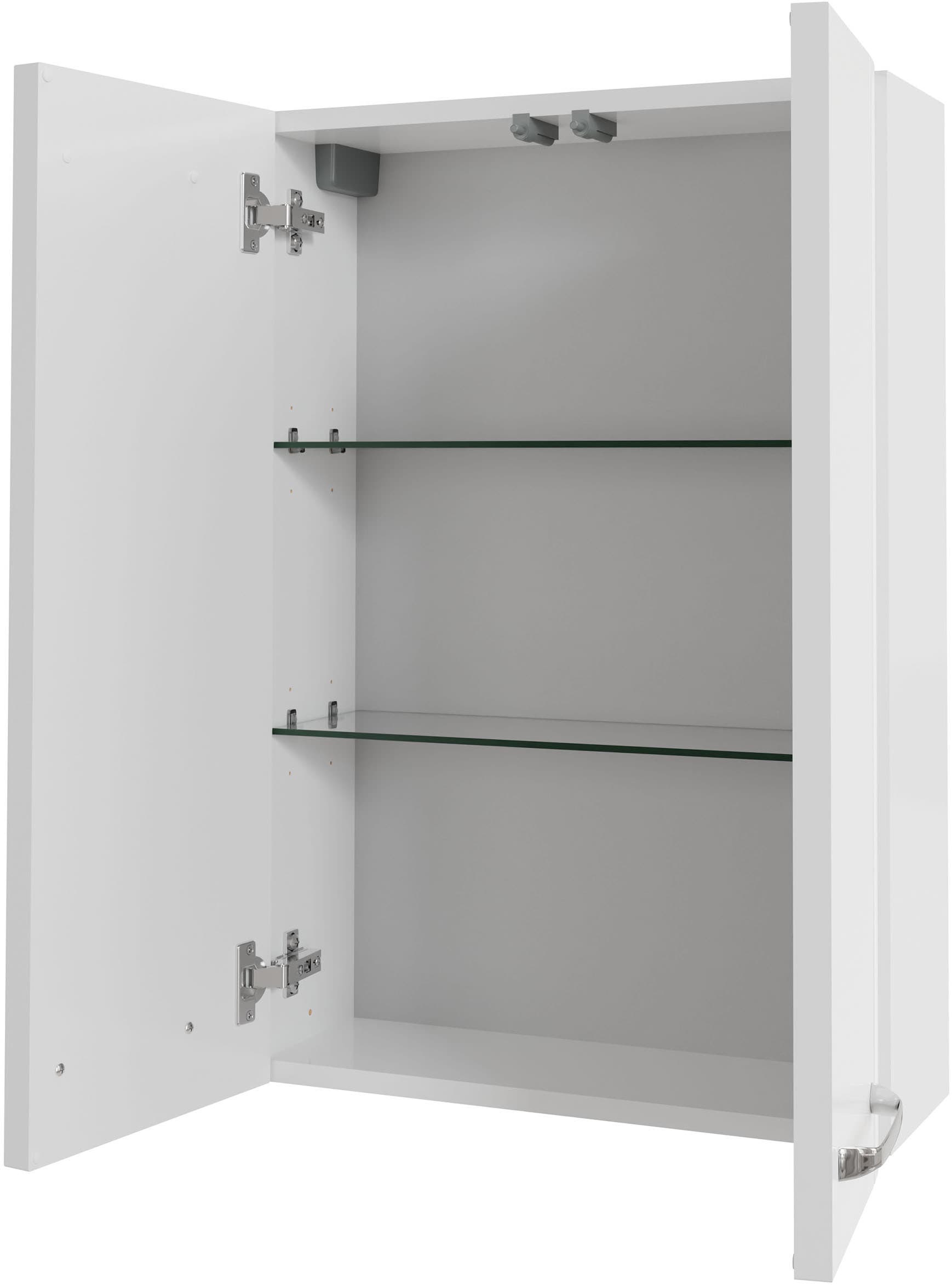 Saphir Hängeschrank »Hängeschrank Serie 3006 Badschrank 50cm, 2 Türen, 2 Glaseinlegeböden«, Badezimmer-Hängeschrank inkl. Türdämpfer, Wandschrank 73 cm hoch