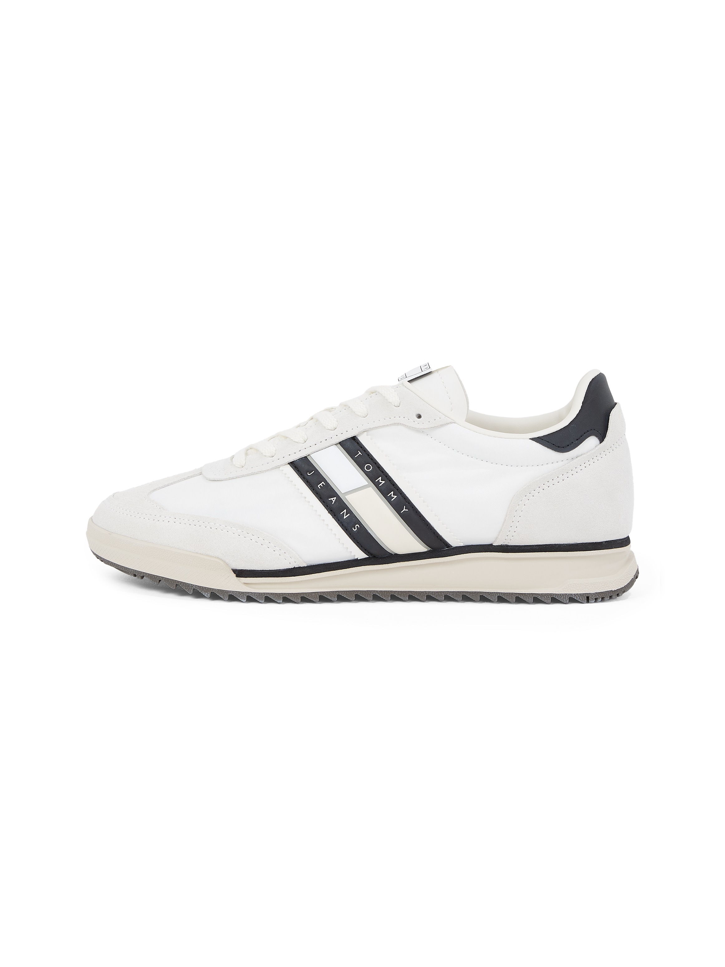 Tommy Jeans Sneaker »TJM RETRO RUNNER CLEATED«, Freizeitschuh, Halbschuh, Schnürer mit Kontrastbesatz