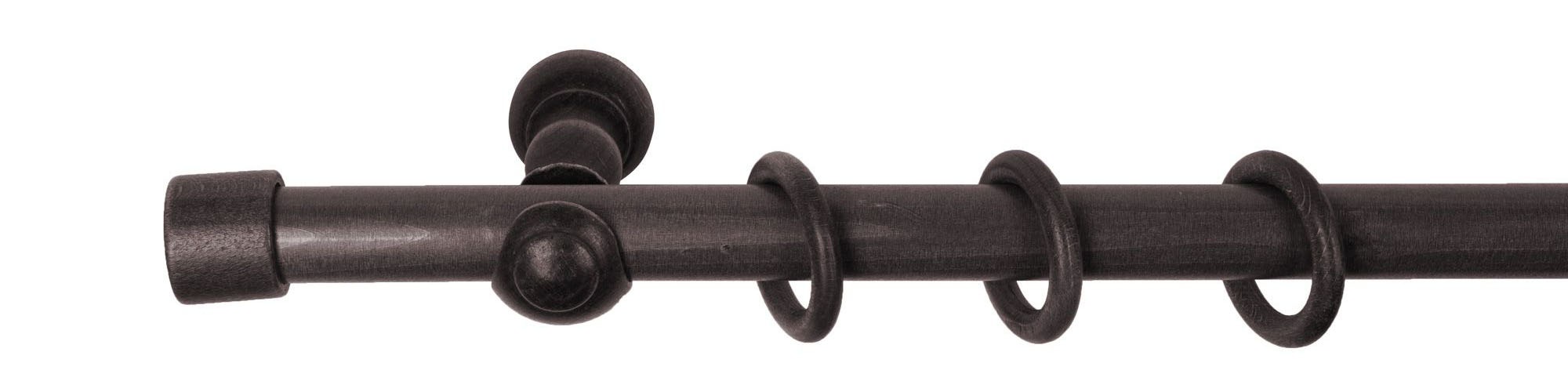 SN DECO GROUP Gardinenstange "Cafiro" 1 läufig-läufig Fixmaß 28 mm, Holz, v günstig online kaufen