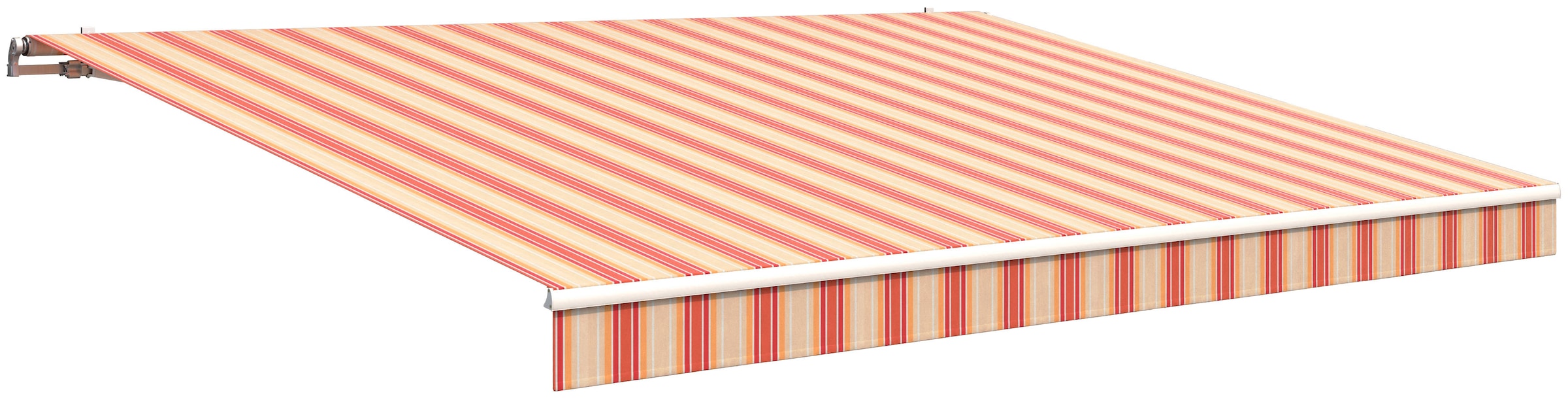 Gelenkarmmarkise WISMAR Gr. 10, beige (natur, rot), B:400cm, Polyacryl, Markisen, B: 400 cm, in versch. Ausfällen und Dessins 6