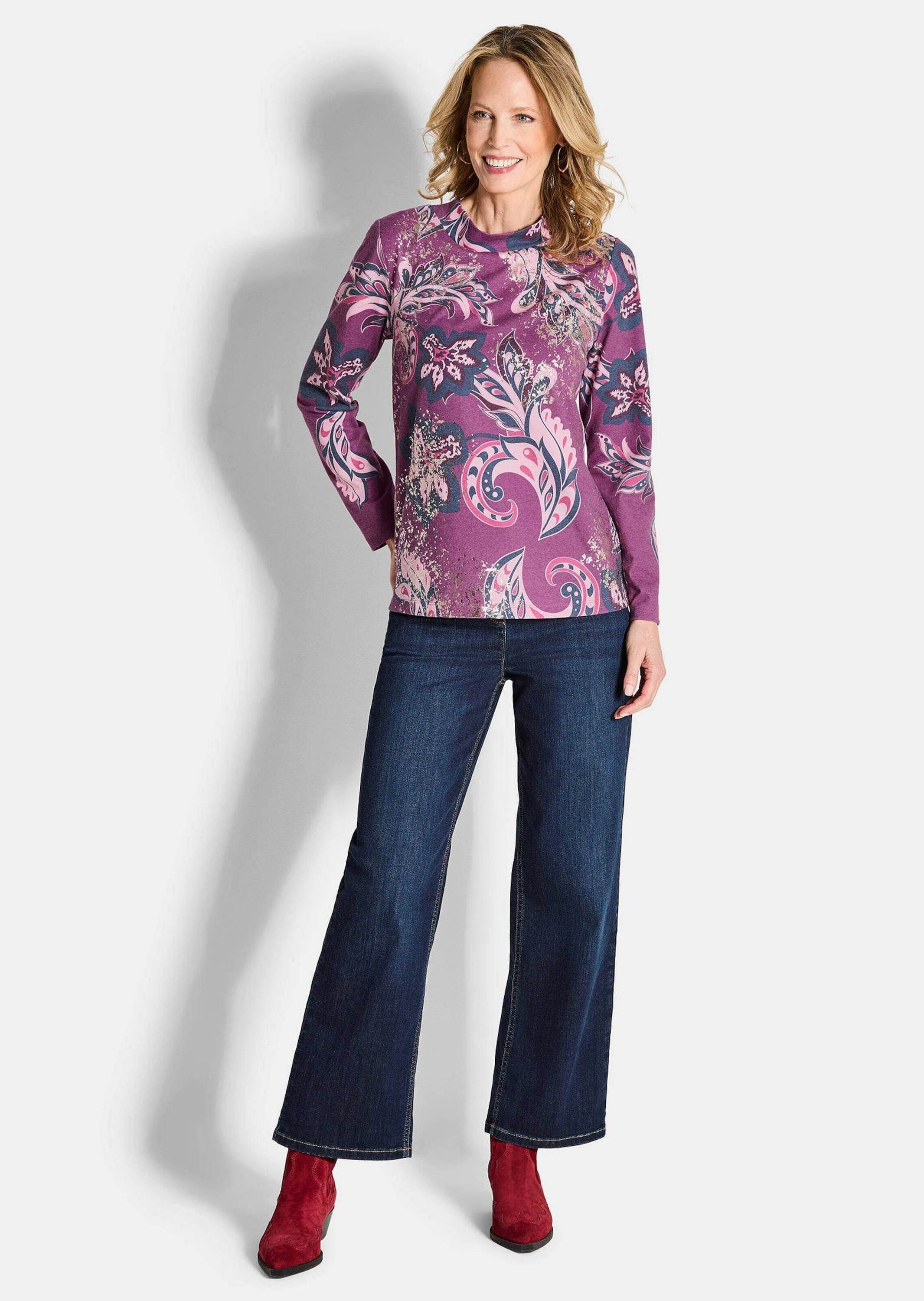 GOLDNER Sweatshirt "Langarmshirt im Paisley-Design" günstig online kaufen