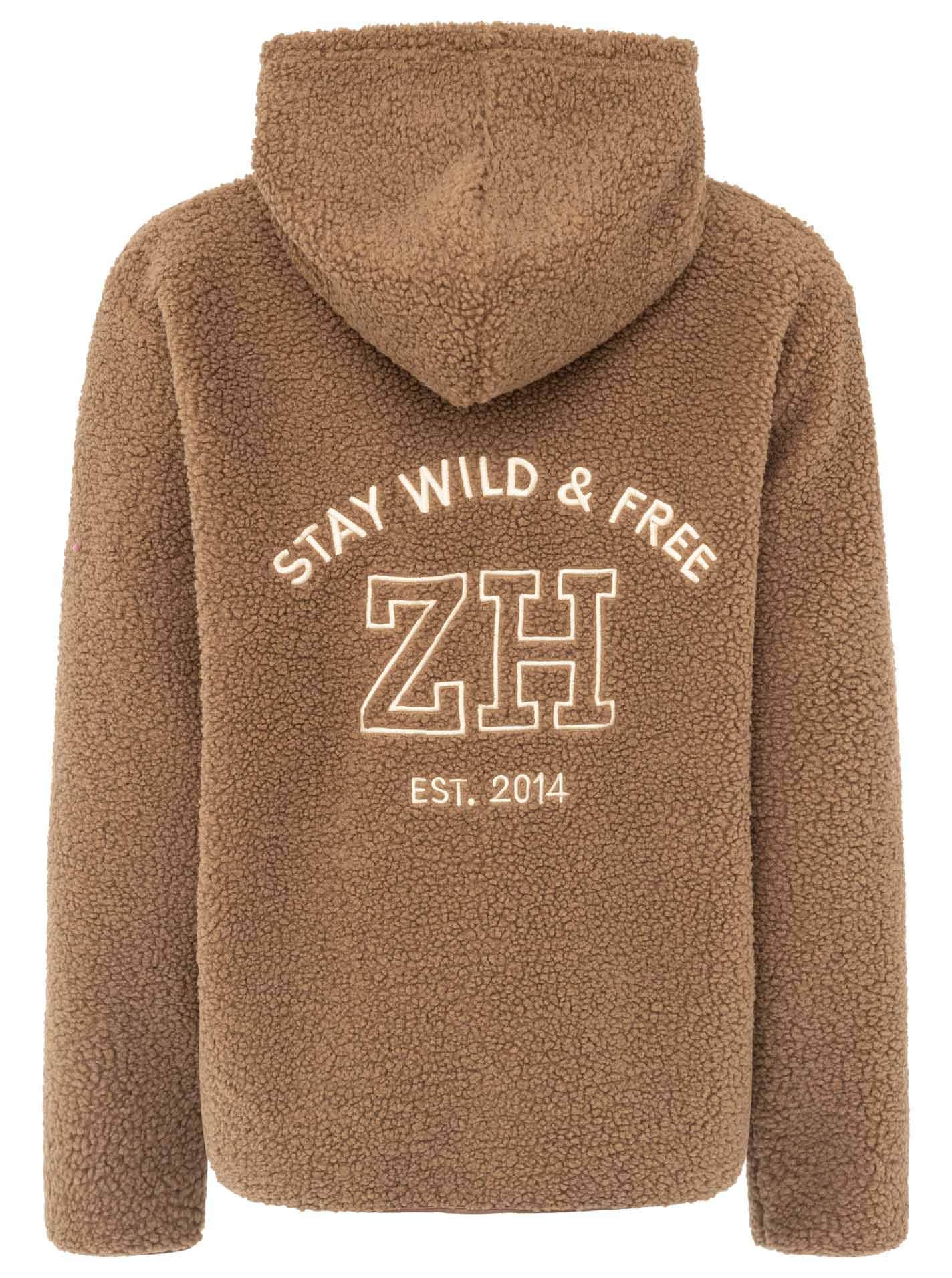 Zwillingsherz Kapuzensweatjacke »"Hoody Zip"« durchgehender Reißverschluss, Kapuze, großes Logo hinten