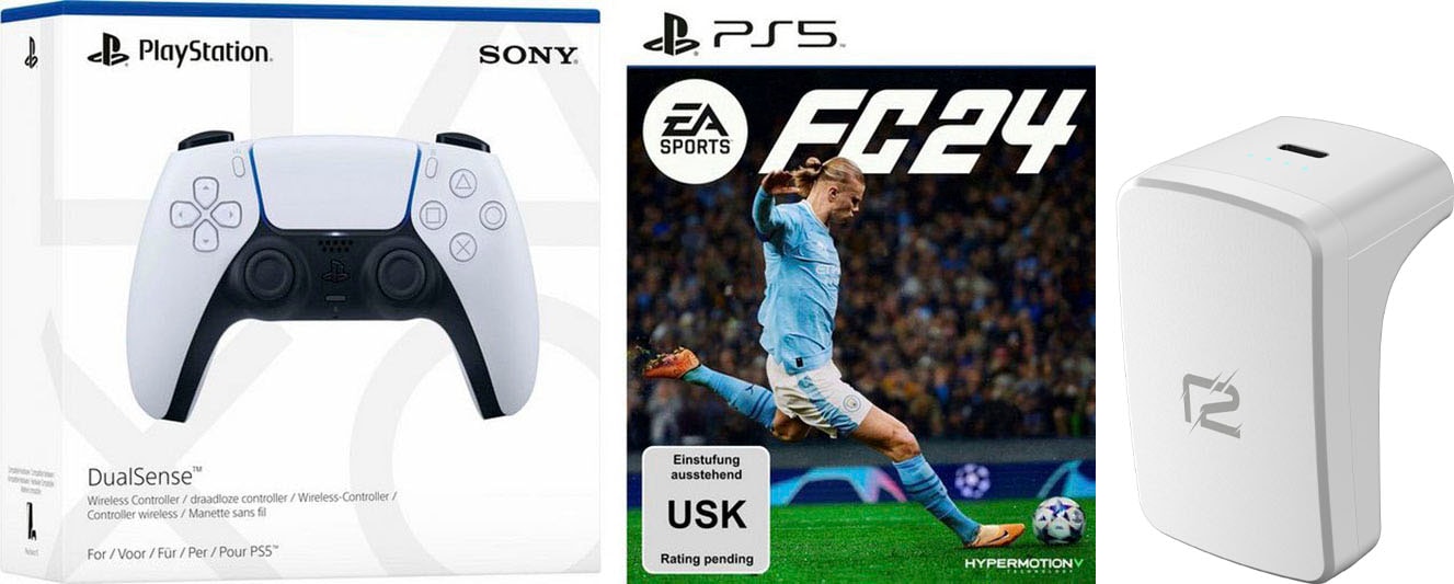 PlayStation 5-Controller BAUR Ready2gaming + + »DualSense | FC Weiß Sports Akkupack« EA 24