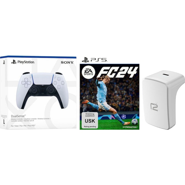 Ready2gaming PlayStation 5-Controller »DualSense Weiß + EA Sports FC 24 +  Akkupack« | BAUR