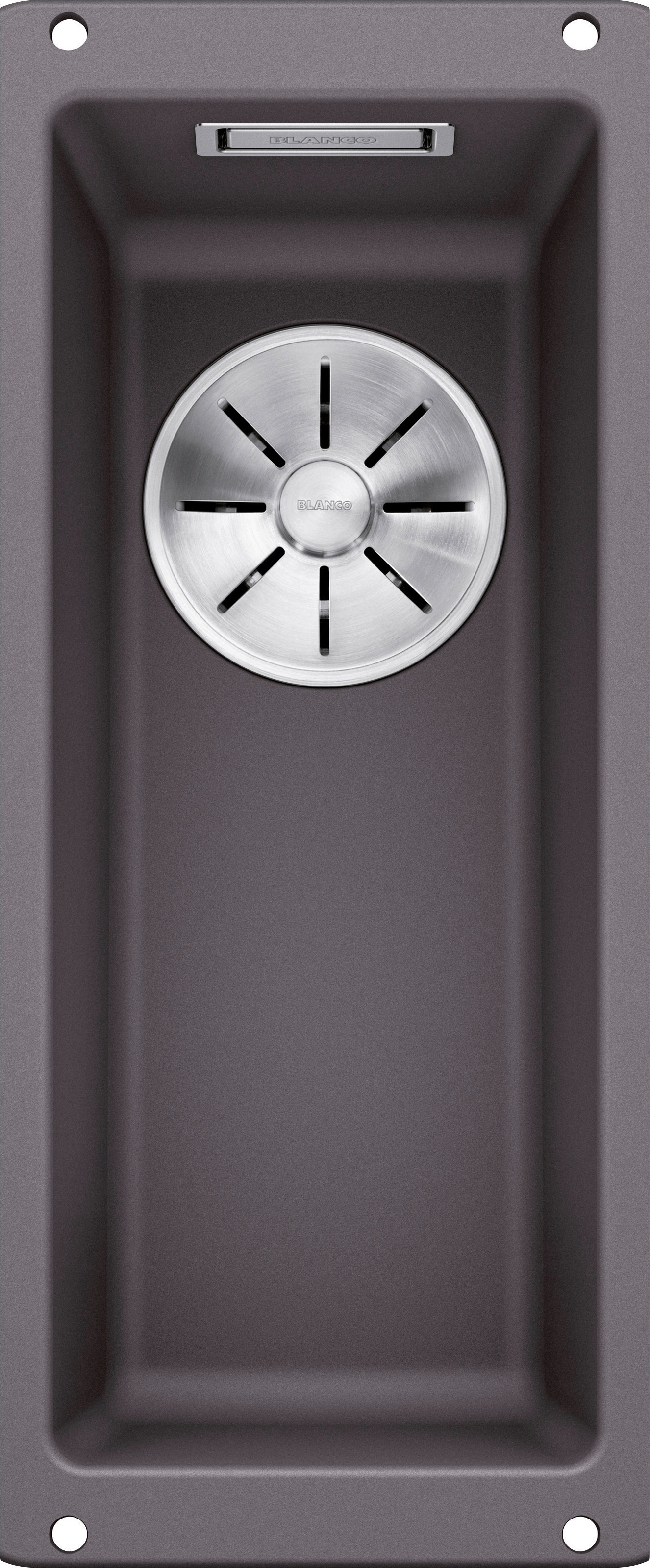 Granitspüle BLANCO, B:19cmfelsgrau, Verbundwerkstoff, Küchenspülen, "SUBLINE 160-U"