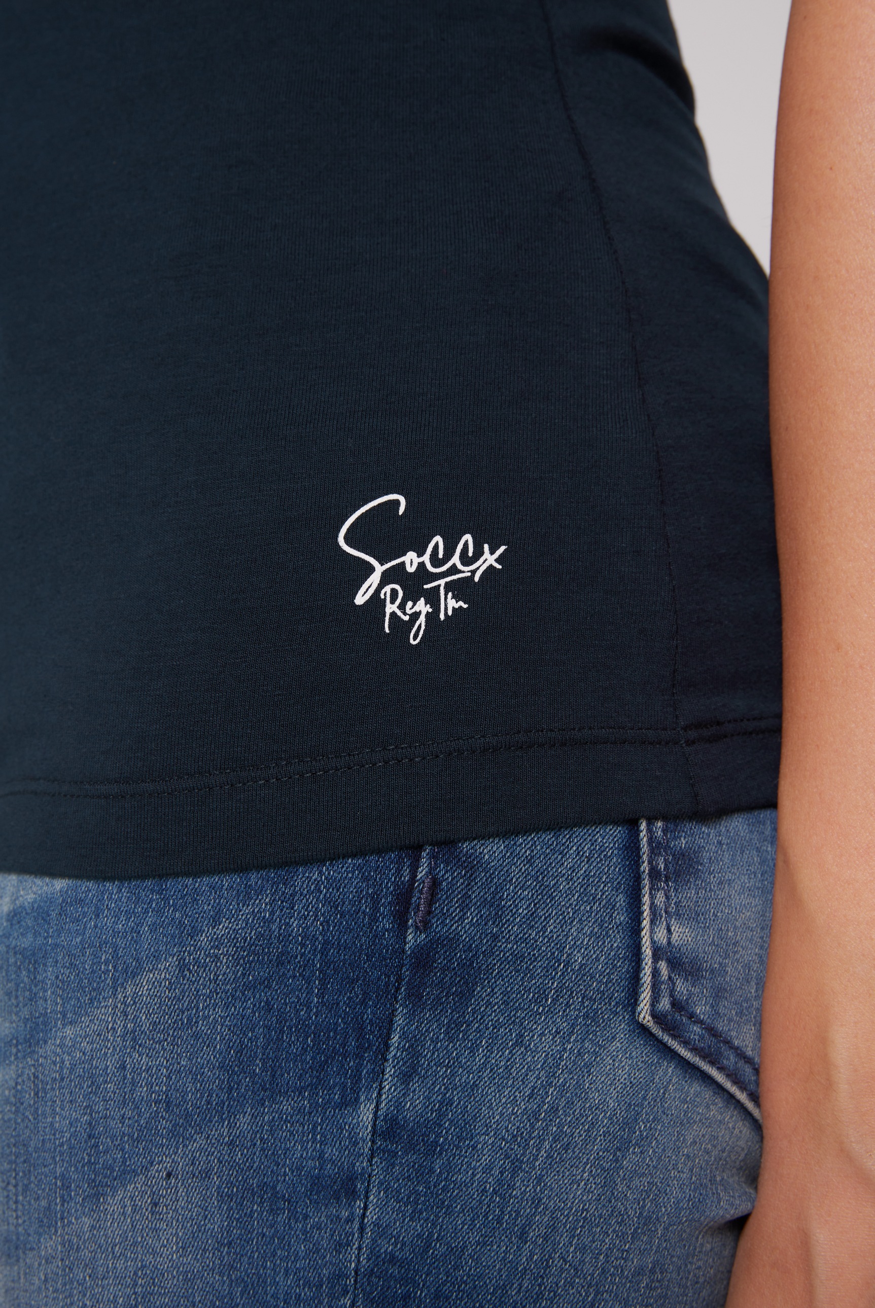SOCCX Tanktop, mit Elasthan-Anteil