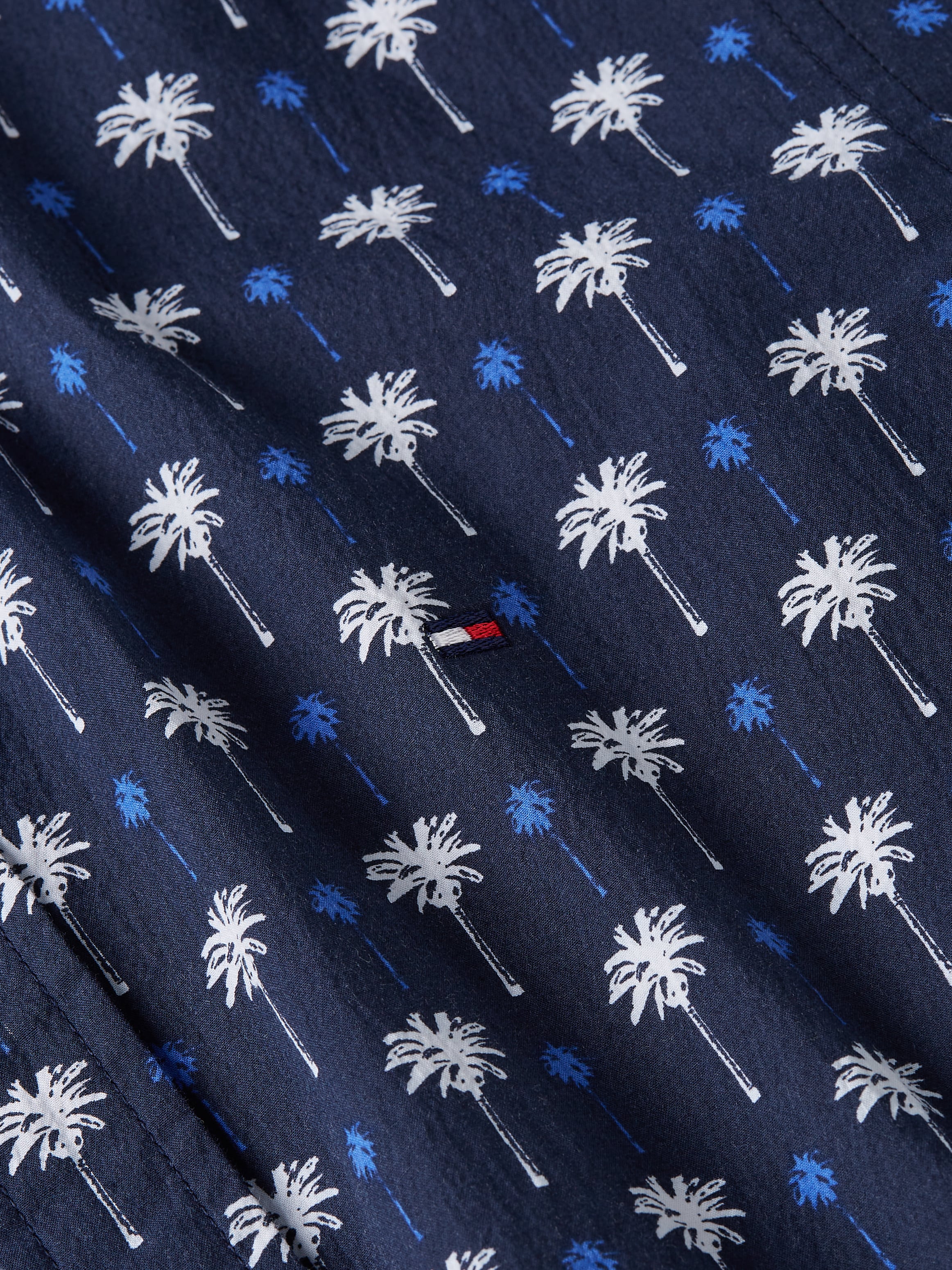 Tommy Hilfiger Kurzarmhemd »MINI PALM PRINT SF SHIRT«, mit zweifarbigen Print