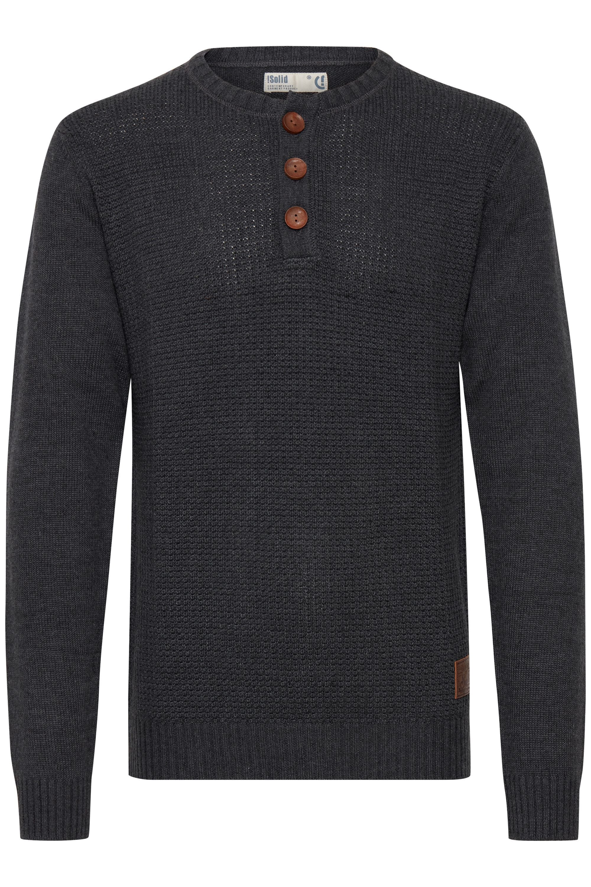 Solid Strickfleece-Pullover "Strickpullover SDTerrance" günstig online kaufen