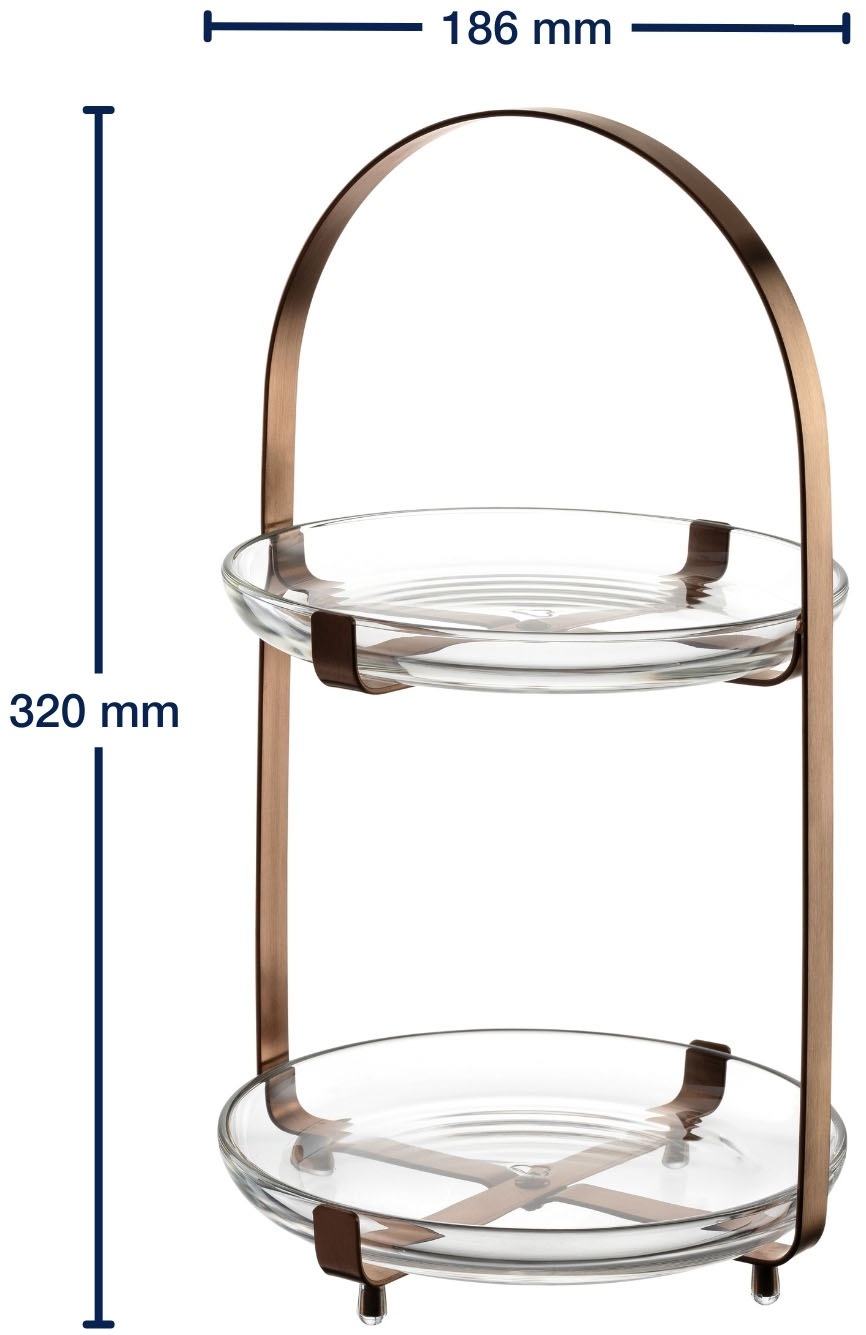 LEONARDO Etagere »CUCINA, 2 stufig - Höhe 32 cm«, Servieretagere mehrstöckig, zum Servieren und Präsentieren