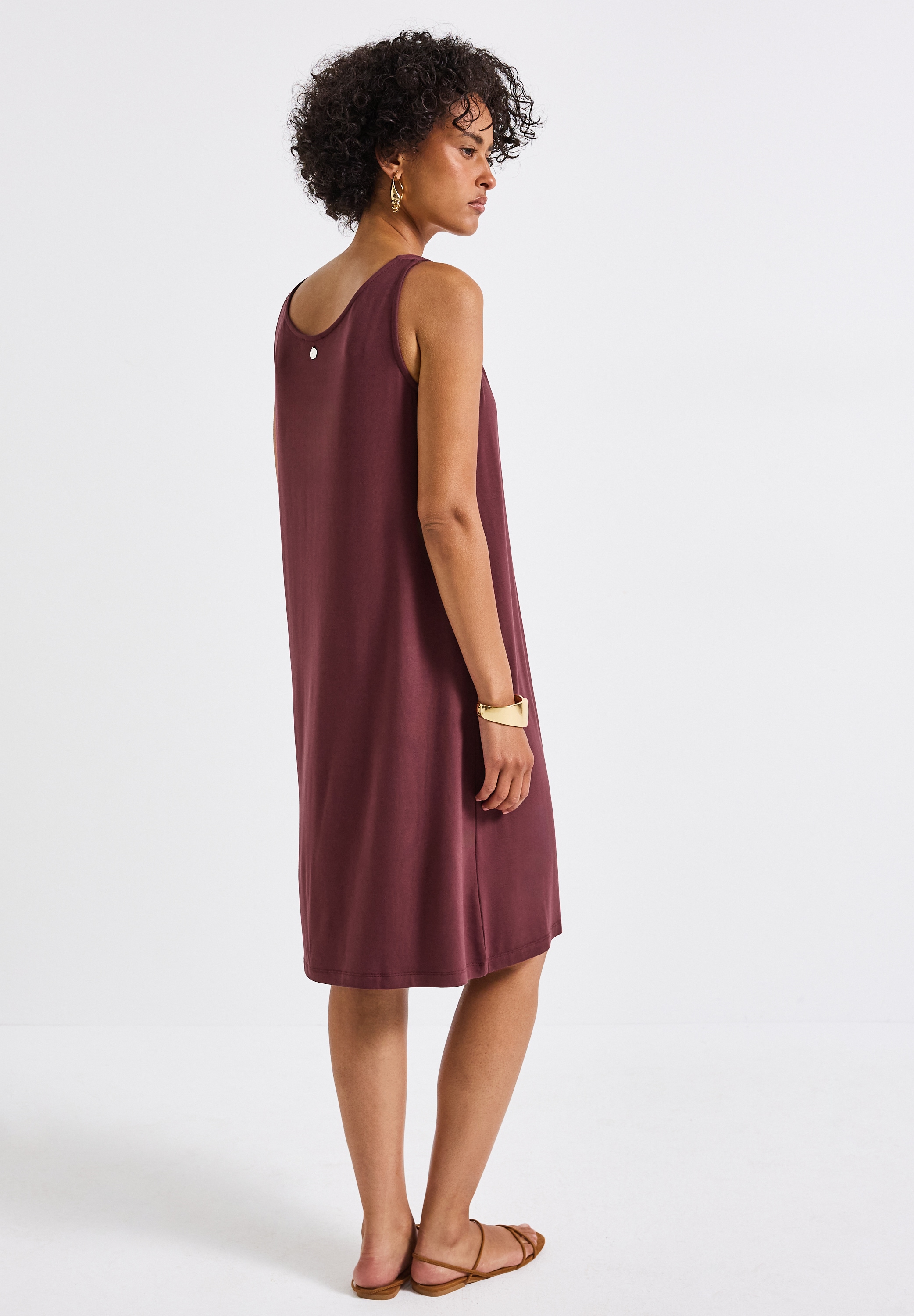 STREET ONE Jerseykleid, in Unifarbe