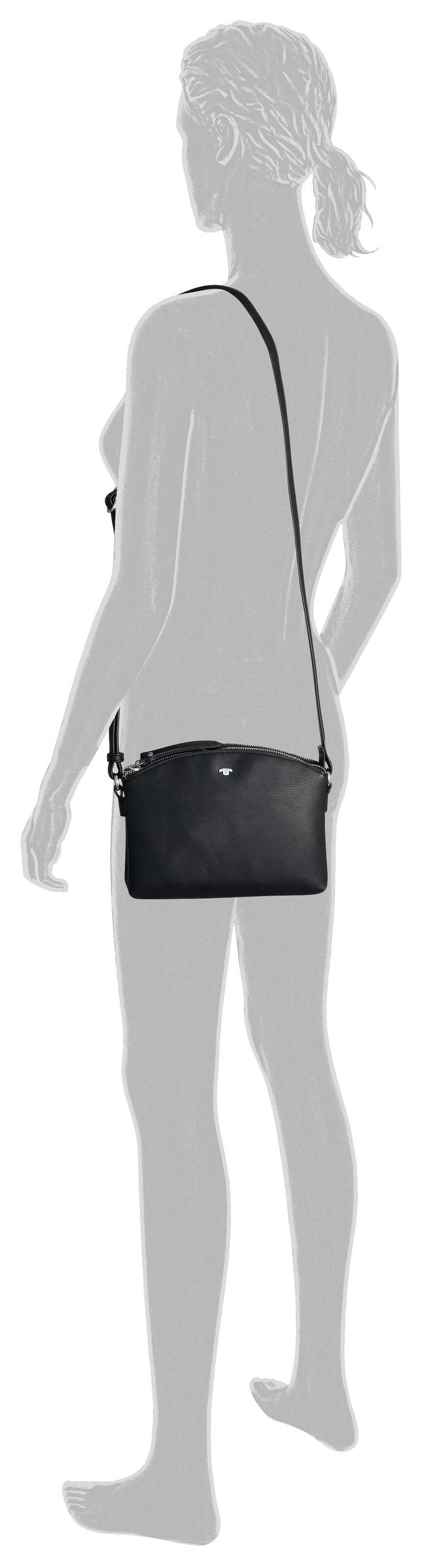 TOM TAILOR Umhängetasche "Roma" aus fein genarbtem Lederimitat, modisch sch günstig online kaufen