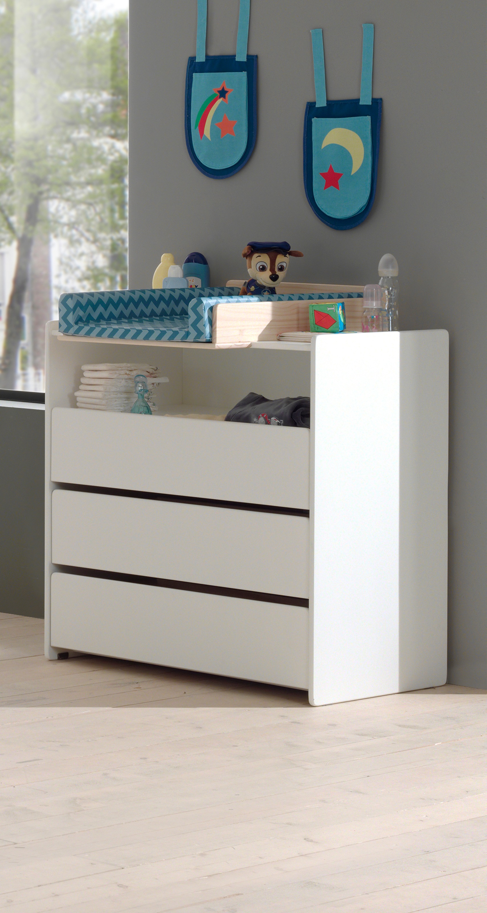 Vipack Wickelaufsatz "Kiddy, Wickelaufsatz in Kiefer massiv natur" B/H/T ca günstig online kaufen