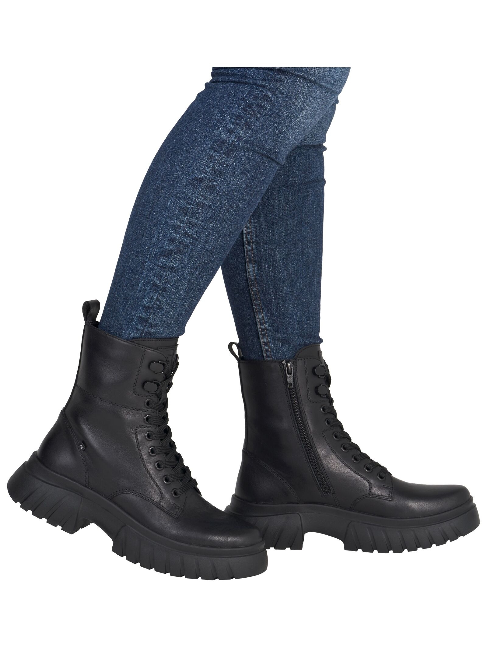 Thumbnail - Rieker Schnürstiefelette "Rieker Stiefelette Glattleder"