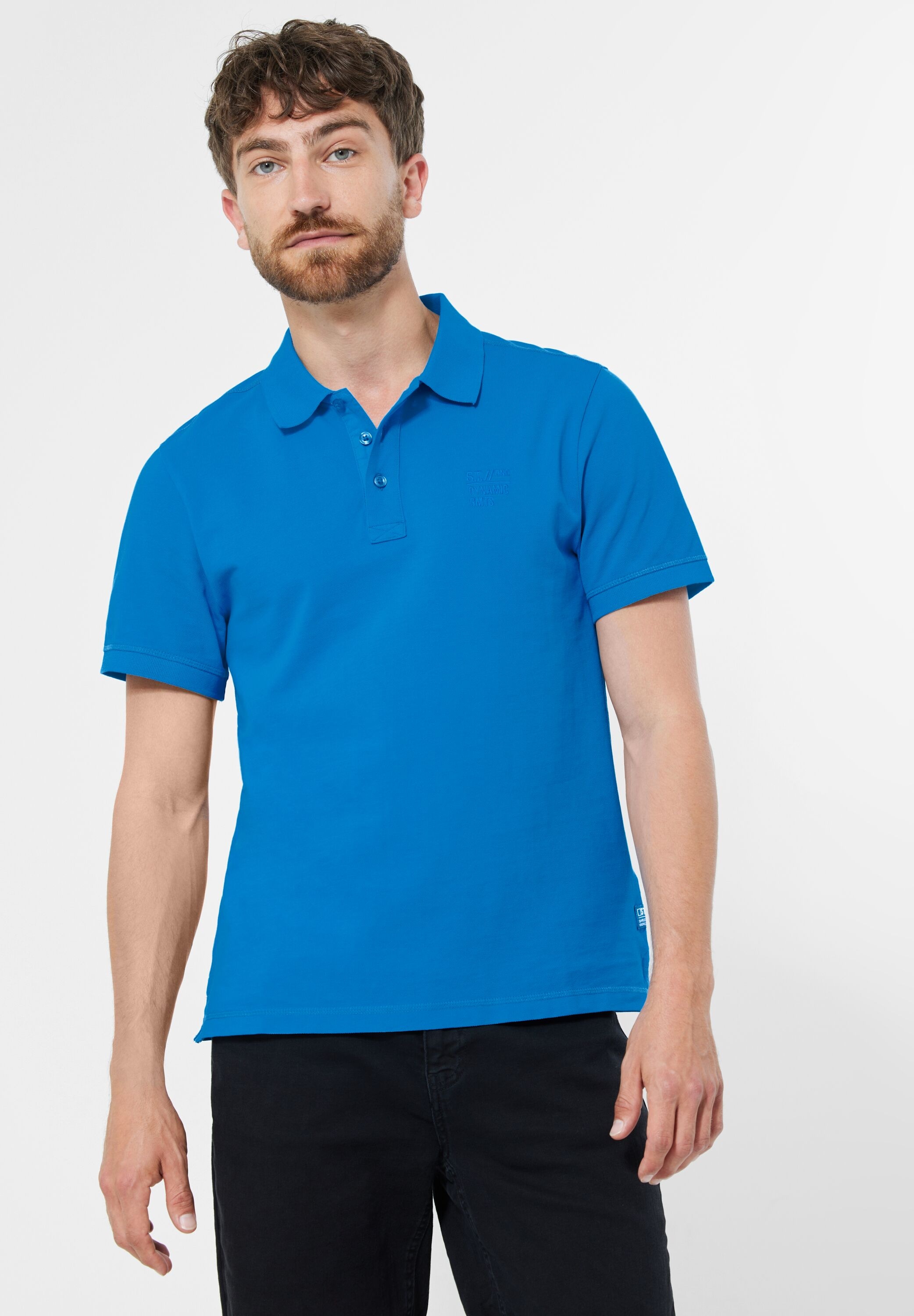 STREET ONE MEN Poloshirt, mit Piqué-Struktur