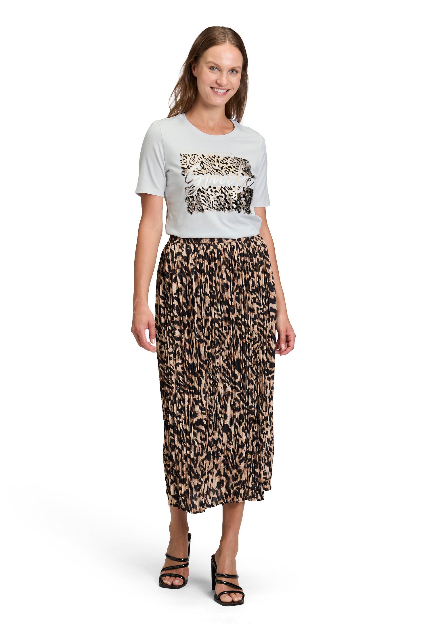 Betty Barclay Kurzarmshirt »Betty Barclay Damen Basic Shirt mit Placement«, (1 tlg.)