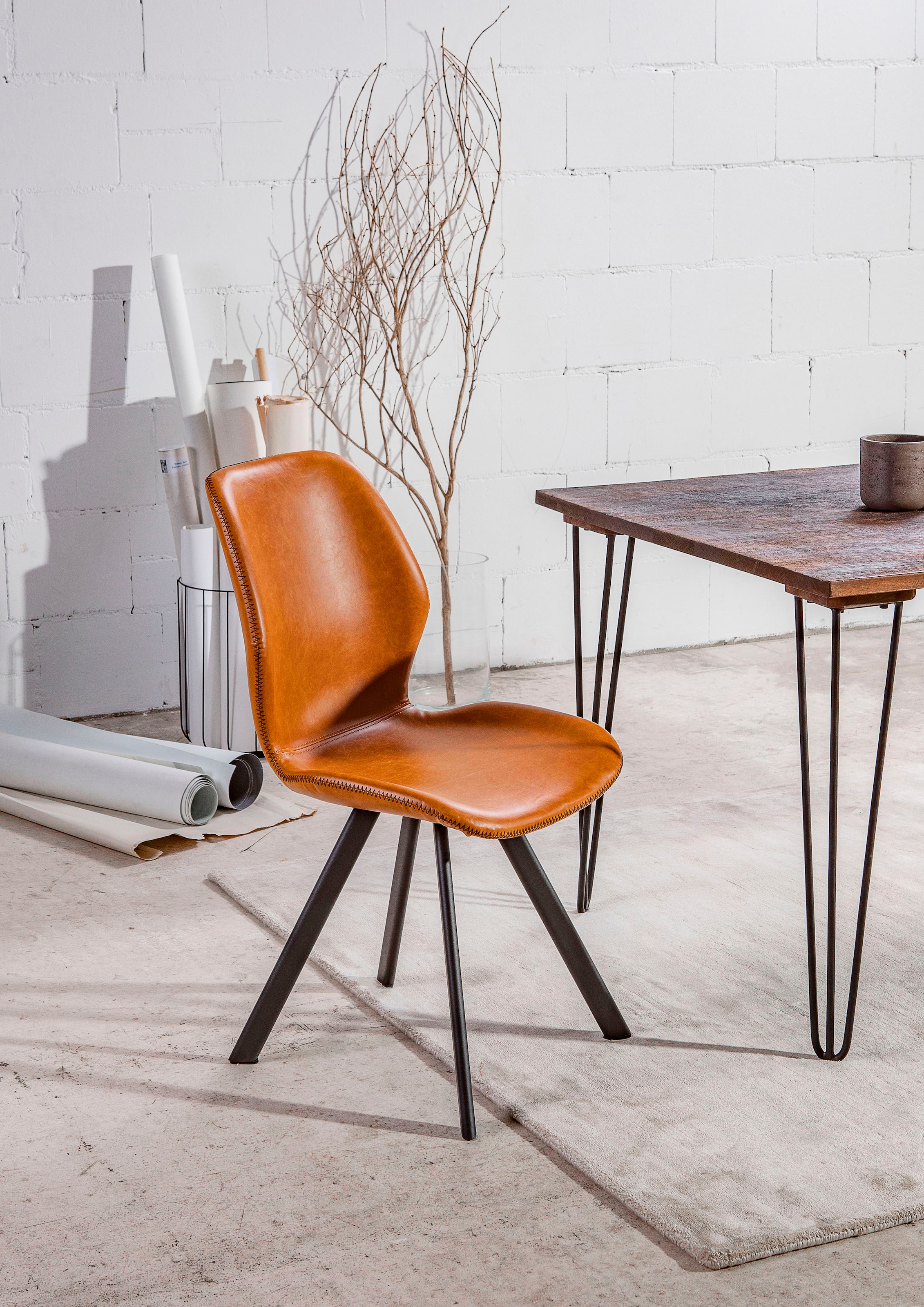 Gutmann Factory Esszimmerstuhl "Chill" (Set) 2 Stk. Kunstleder mit markante günstig online kaufen