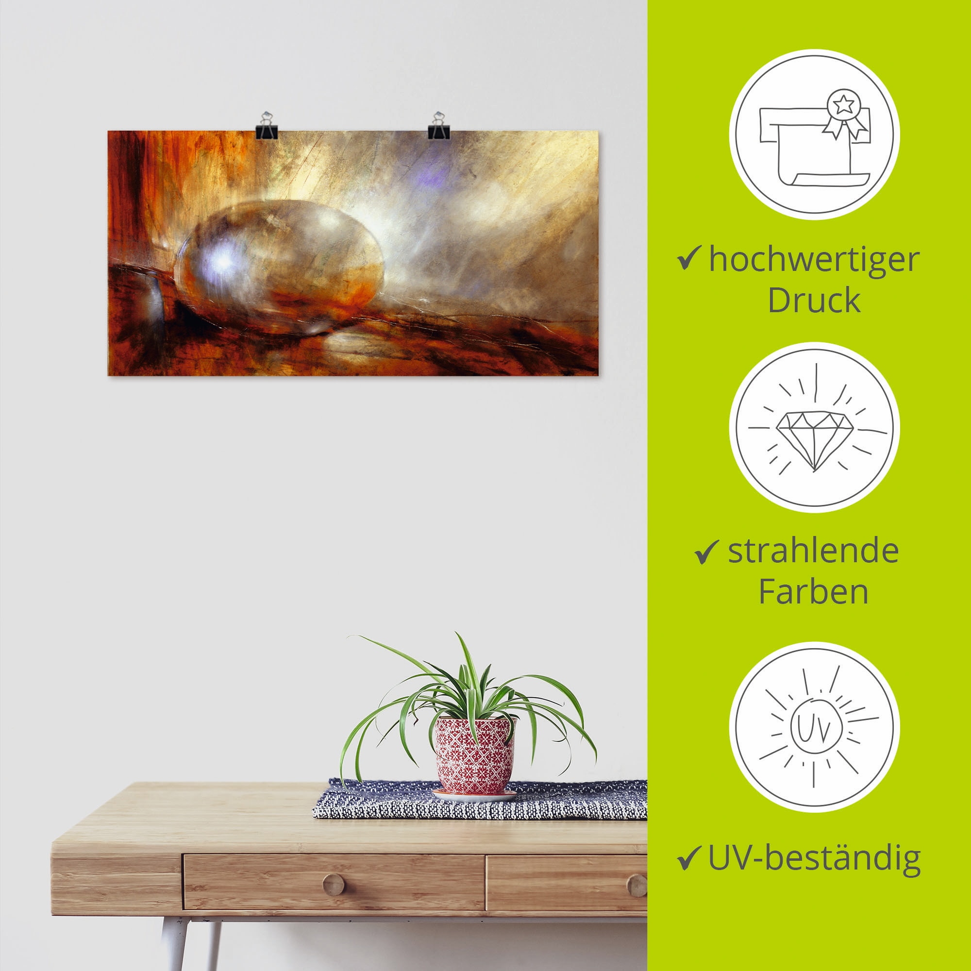 Artland Wandbild »Brainstorming«, Muster, (1 St.), als Leinwandbild, Poster in verschied. Größen