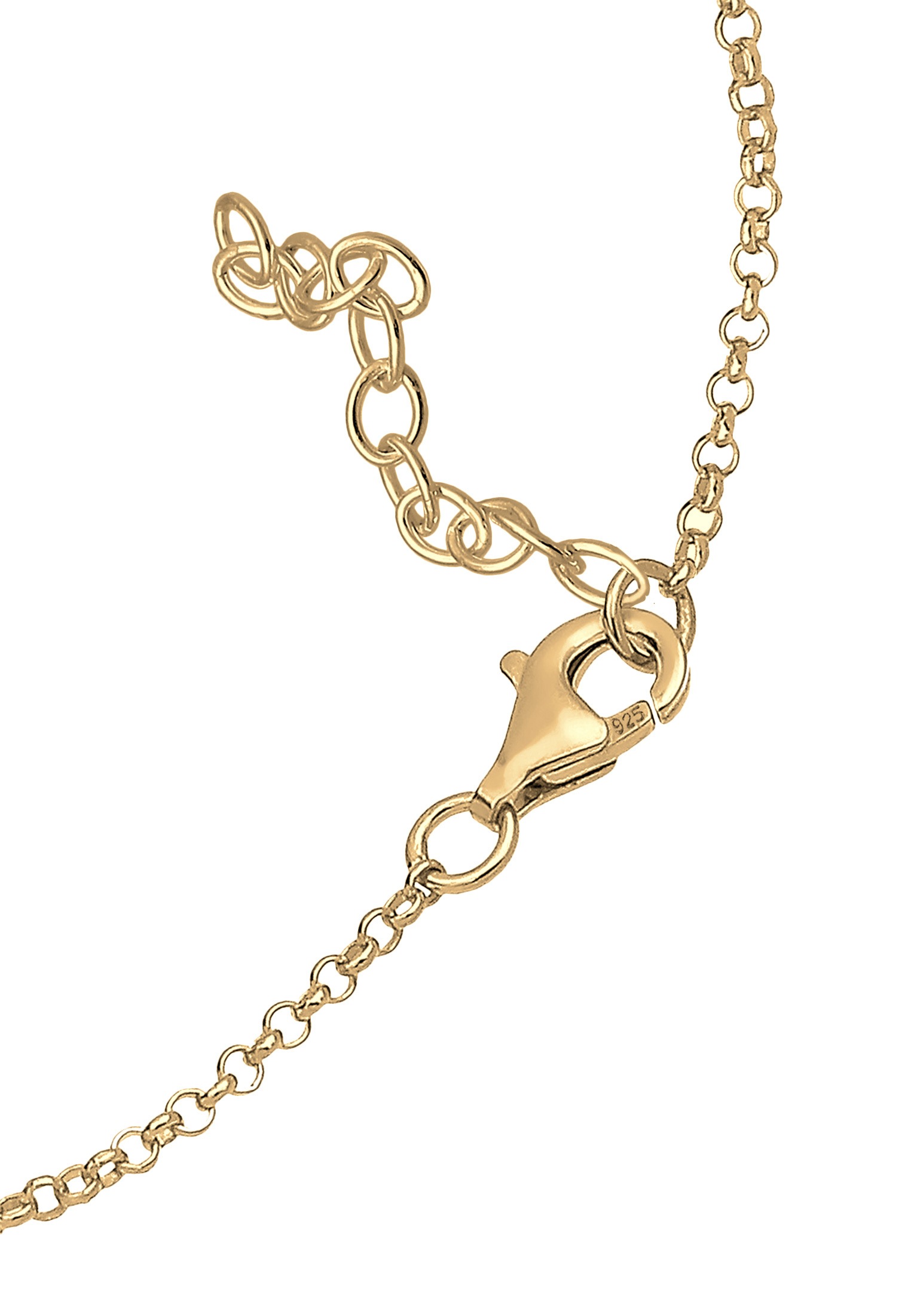 ELLI Kleeblatt Glücksbringer 925 Silber Bracelet Gold 16 2
