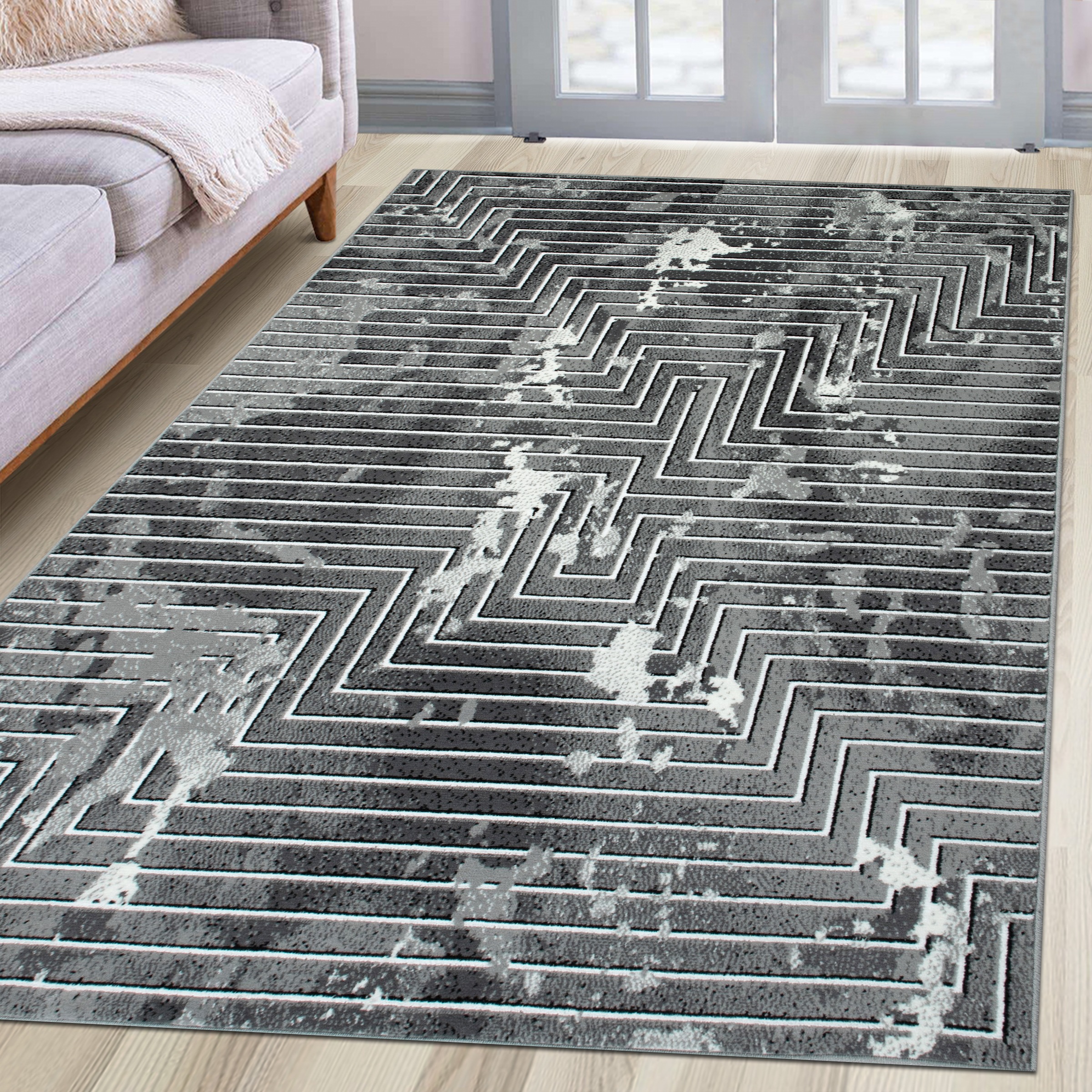 my home Teppich "Leiga, 3D-Effekt, leichter Glanz, Scandi-Look" rechteckig günstig online kaufen
