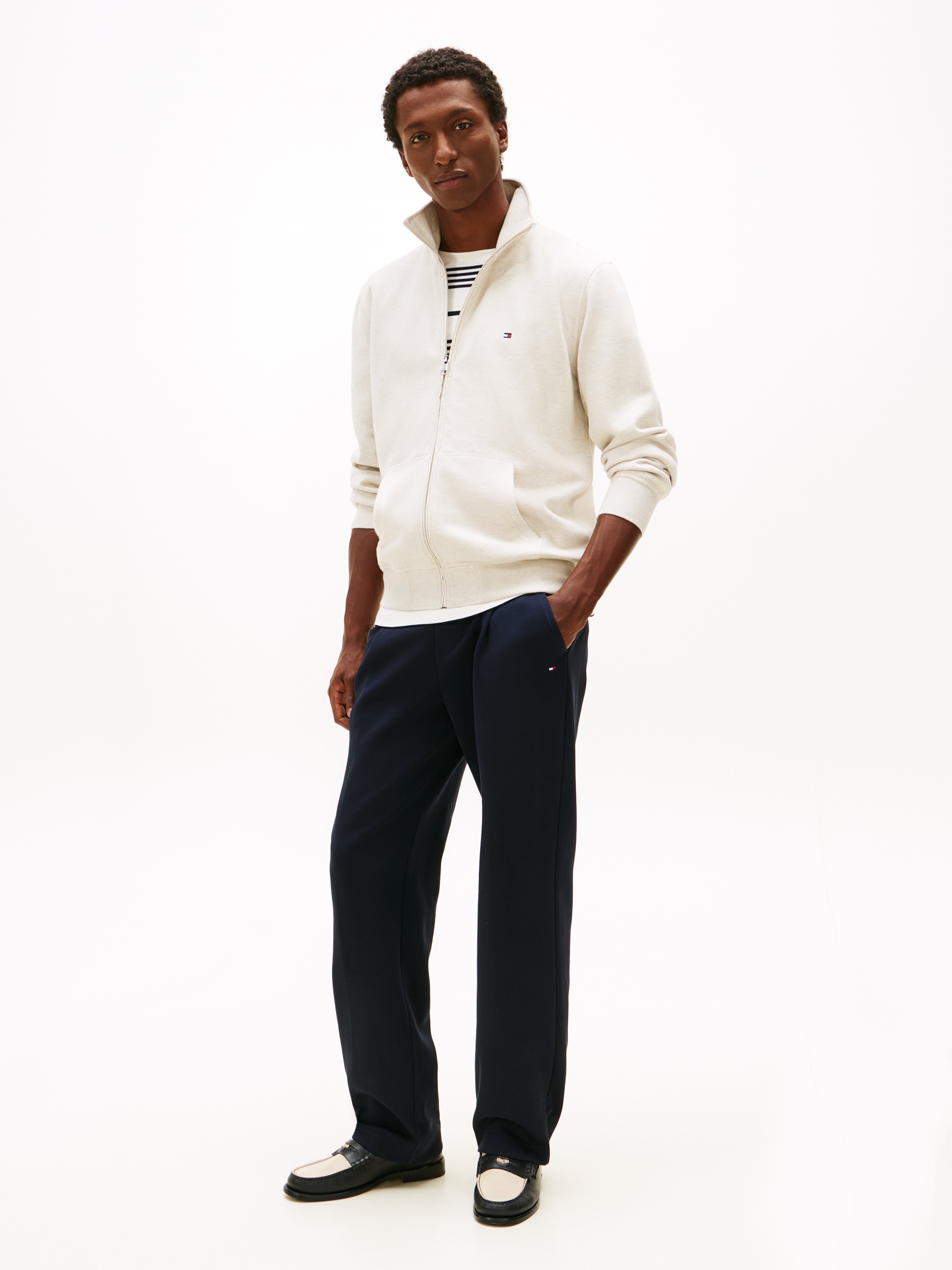 Thumbnail - Tommy Hilfiger Sweatjacke "ESSENTIAL FLEECE STAND COLLAR"