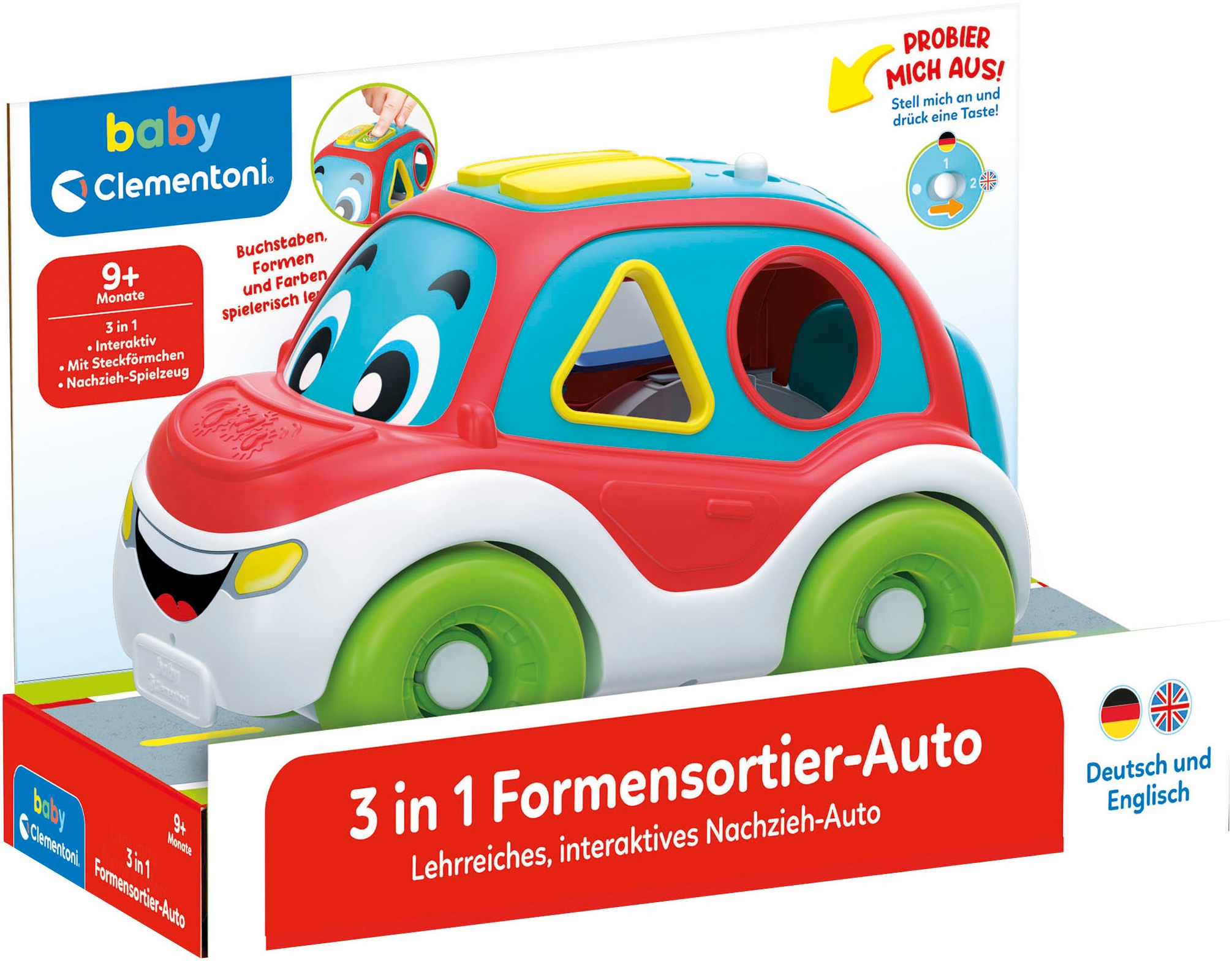 Clementoni ® Steckspielzeug »Baby 3in1 Formensort...