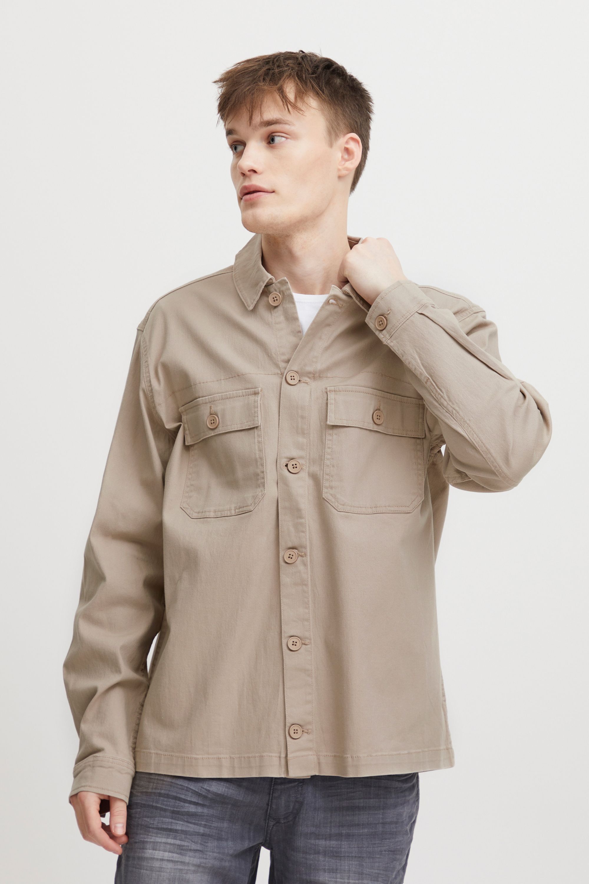 Blend Hemdjacke "BHOvershirt" ohne Kapuze Klassische Übergangsjacke günstig online kaufen