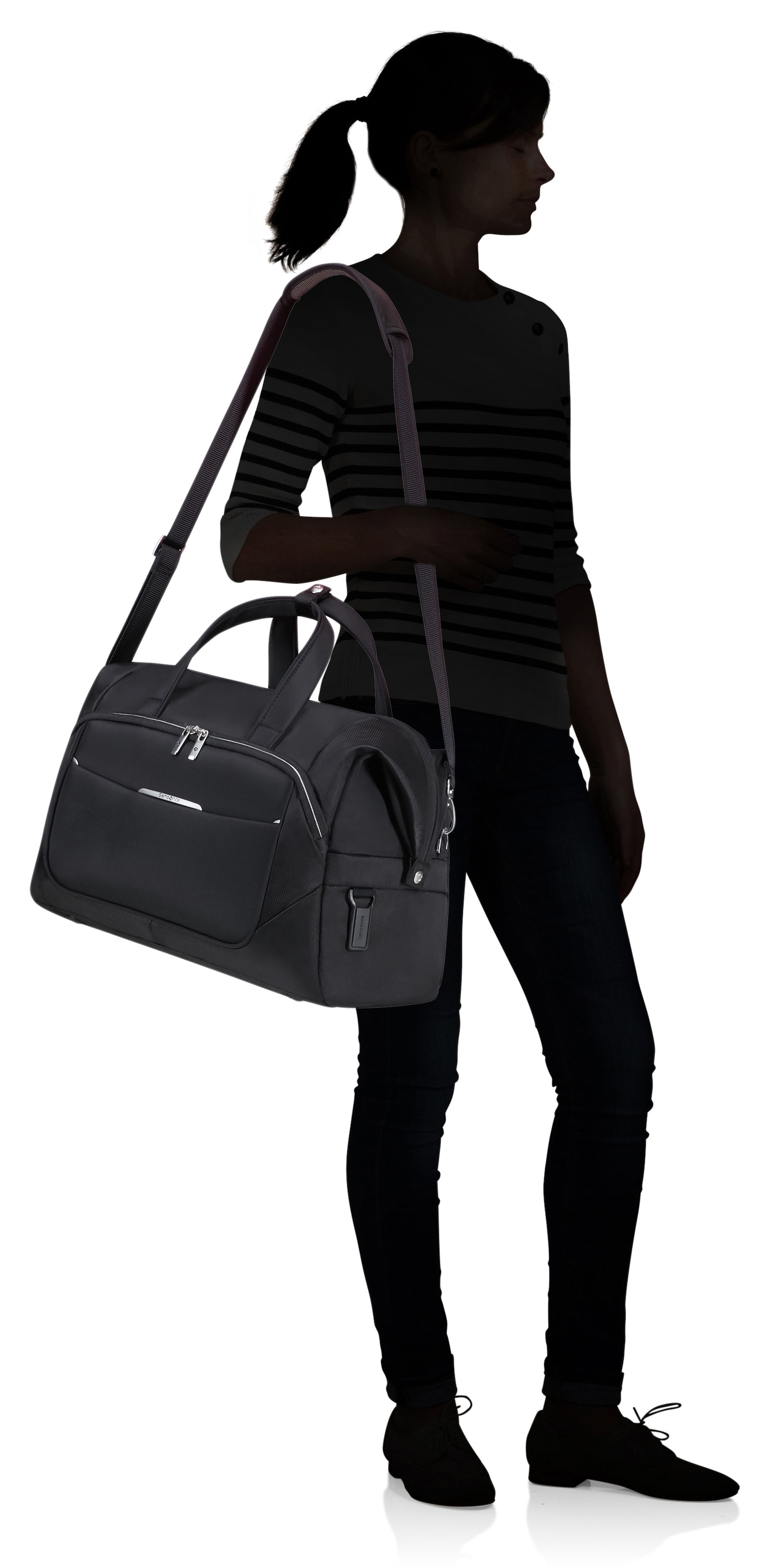 Samsonite Reisetasche »RE-LITE«, (Set, 2 tlg., mit Packwürfel), Duffle Weekender Overnighter mit Packwürfel