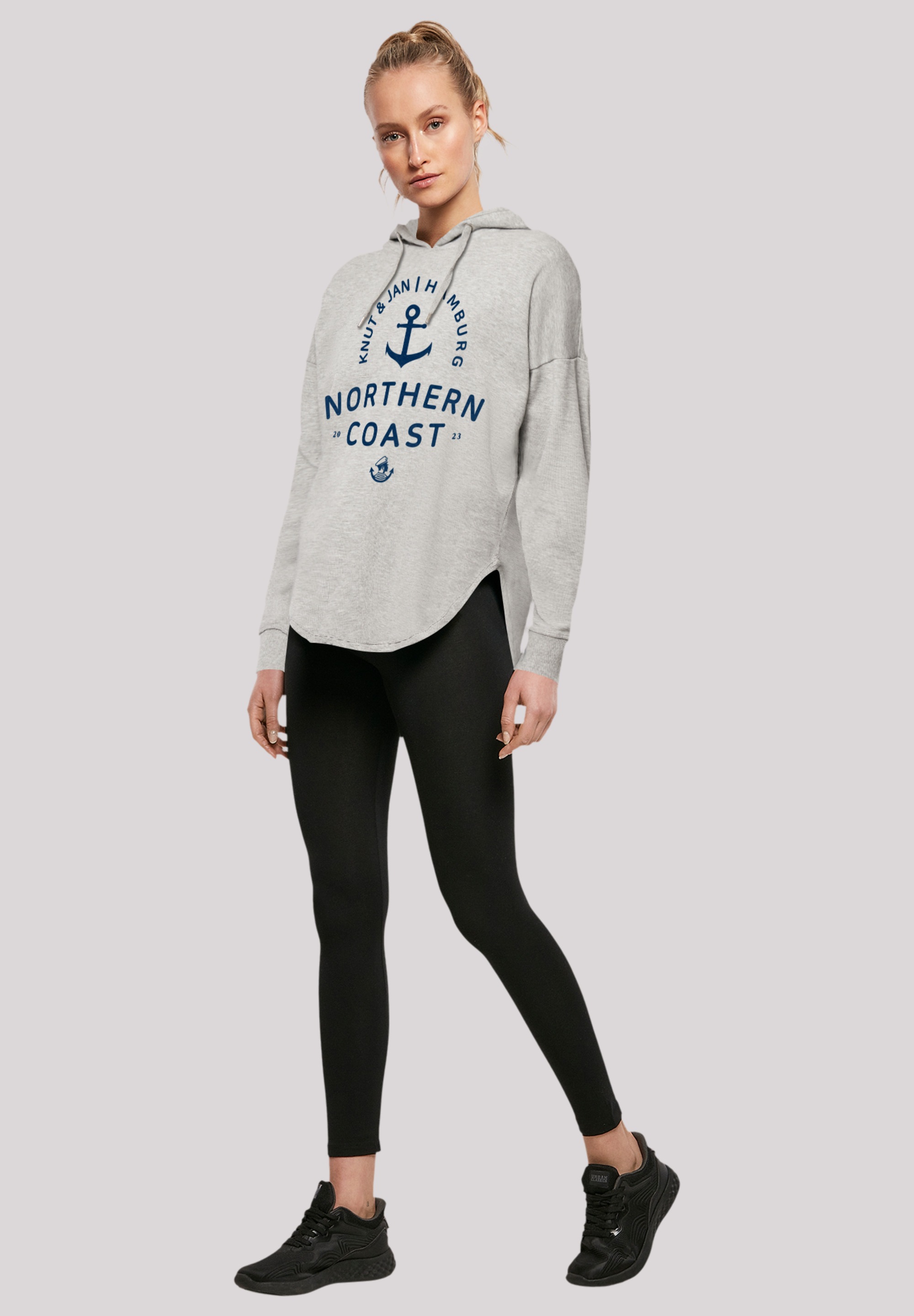 F4NT4STIC Kapuzenpullover »Nordsee Knut & Jan Hamburg«, Print