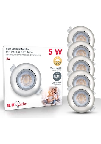 B.K.Licht LED Einbauleuchte, LED-Board, 5 St., Warmweiß, LED Einbaustrahler schwenkbar... kaufen