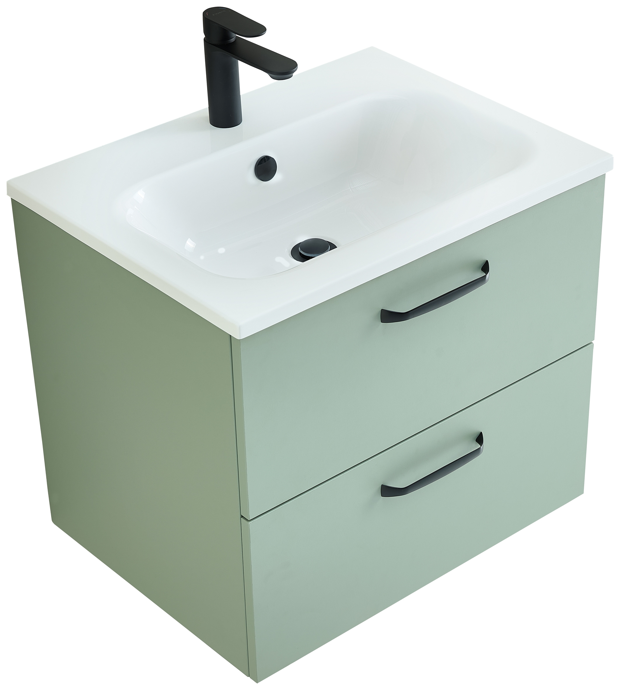 Saphir Badmöbel-Set "Quickset 500, Waschtischunterschrank mit Mineralmarmor günstig online kaufen