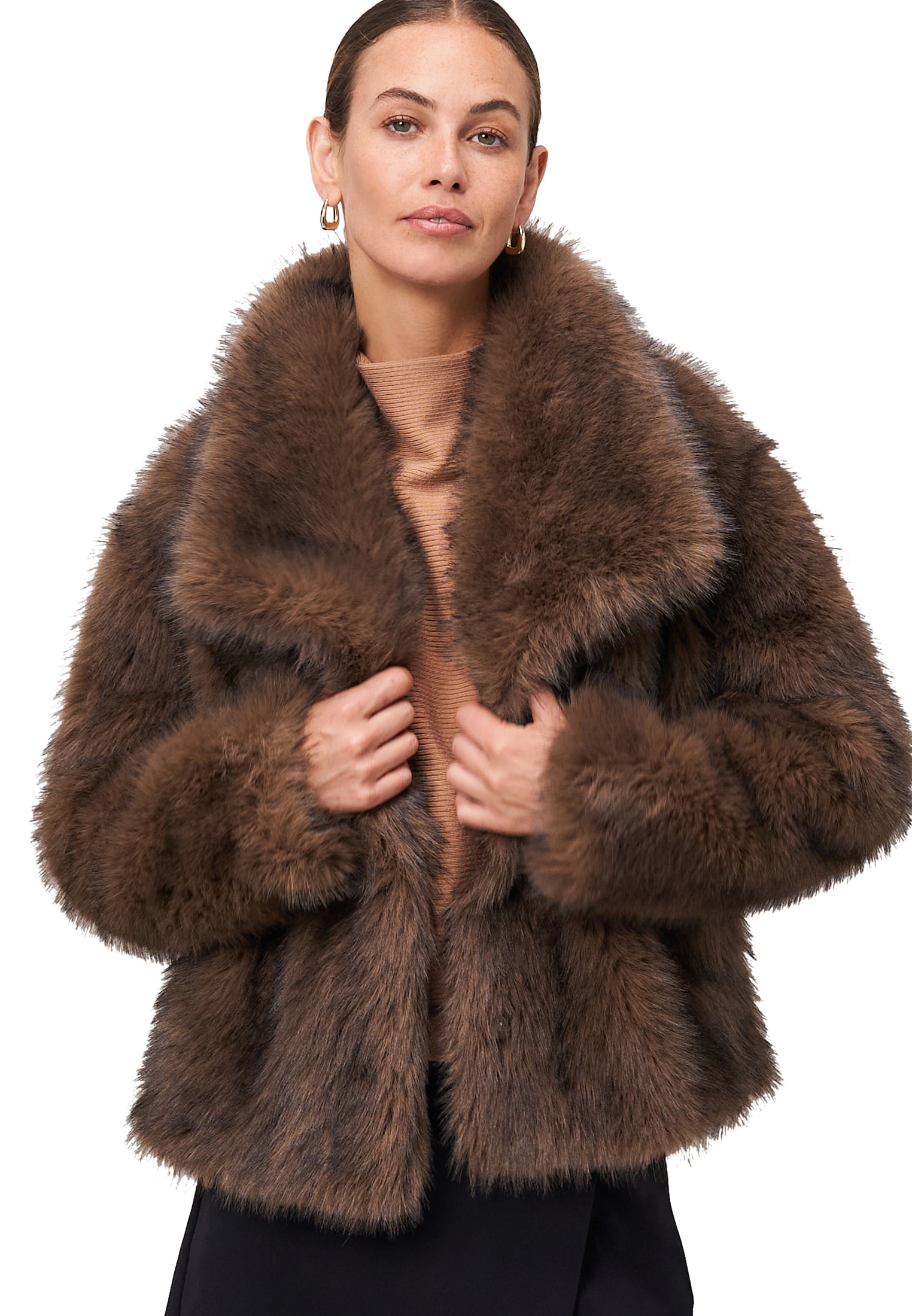 Zero Fieldjacket "Damen in Felloptik" günstig online kaufen