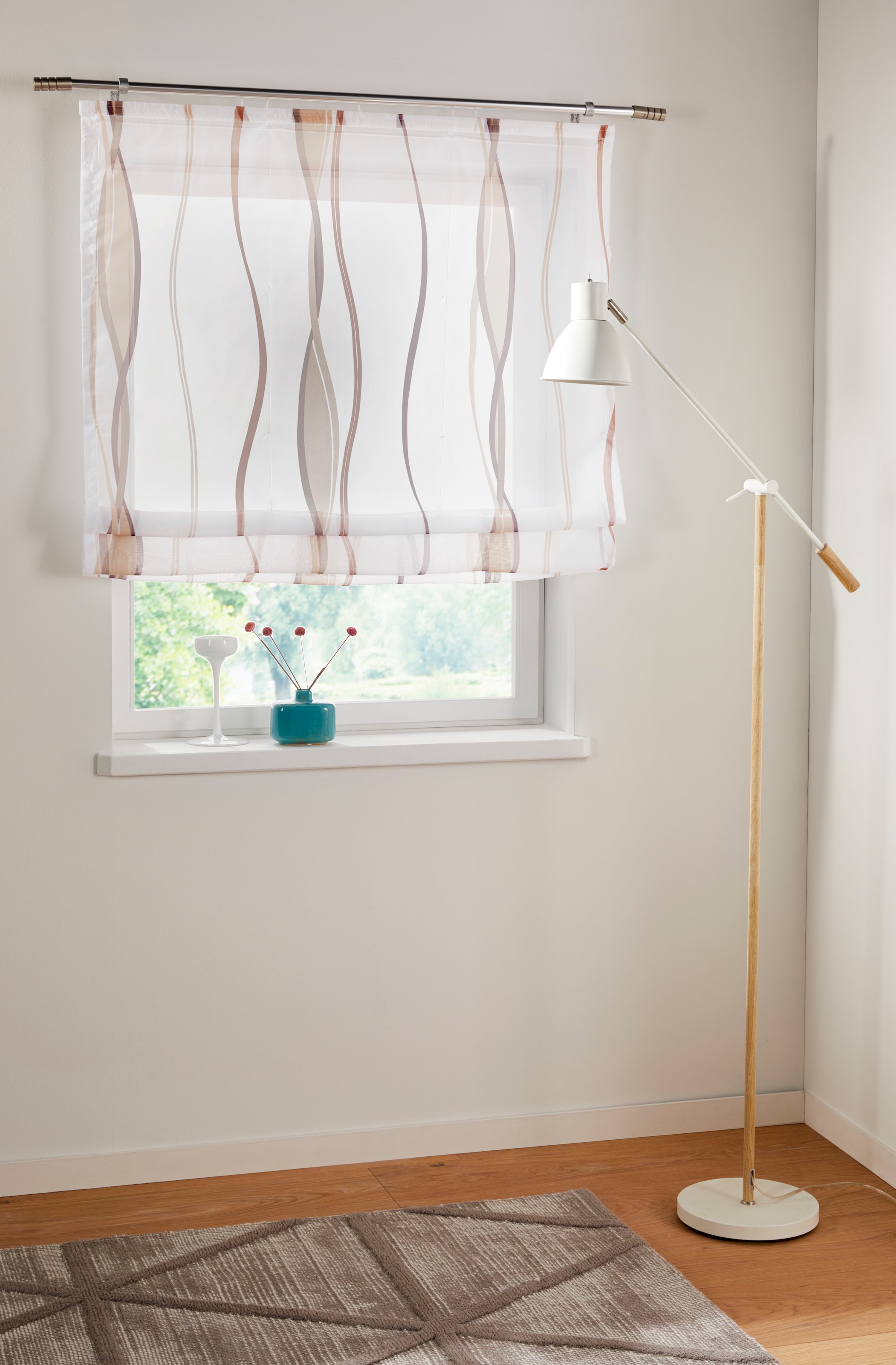 OTTO home Raffrollo "Dimona" mit Klettschiene Transparent, Voile, Polyester günstig online kaufen