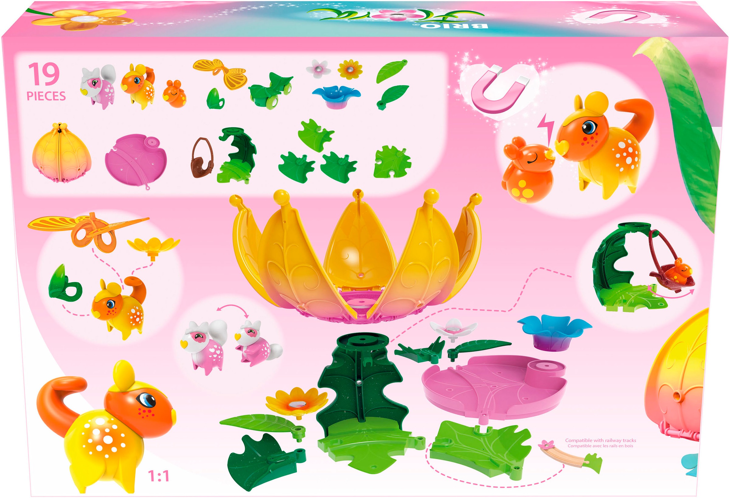 BRIO® Spielwelt »BRIO Flora, Starter-Set Blumenhaus (36236)«, (19 tlg.)