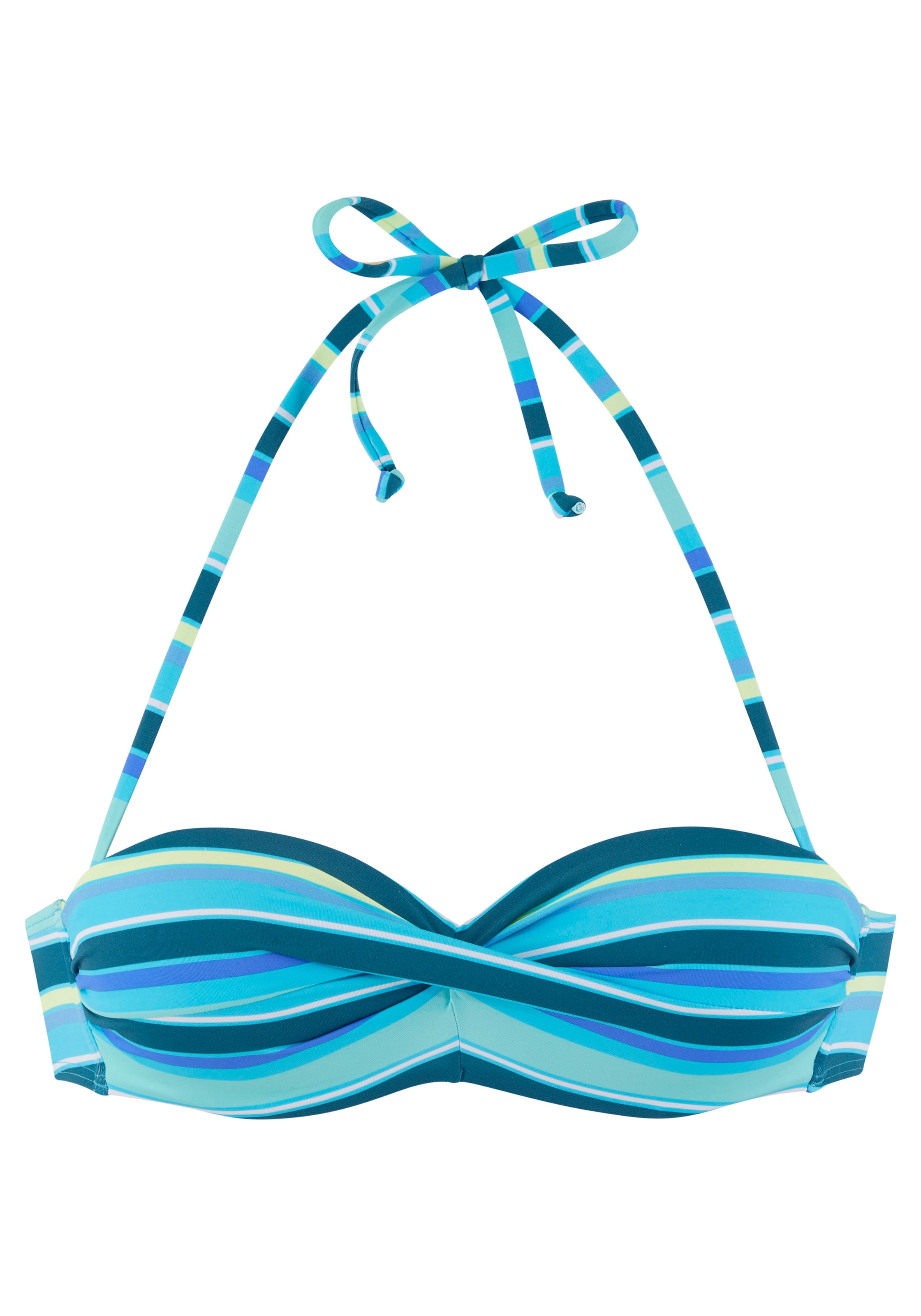 s.Oliver Bügel-Bandeau-Bikini-Top "Fun" im trendigen Streifen-Design