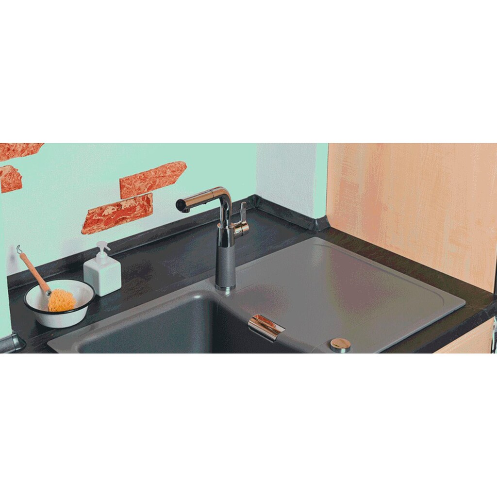 Schock Küchenarmatur »SC-540 SB«, ausziehbar, Strahl-Brause, Rückflussverhinderer, Schwenkbereich 120°
