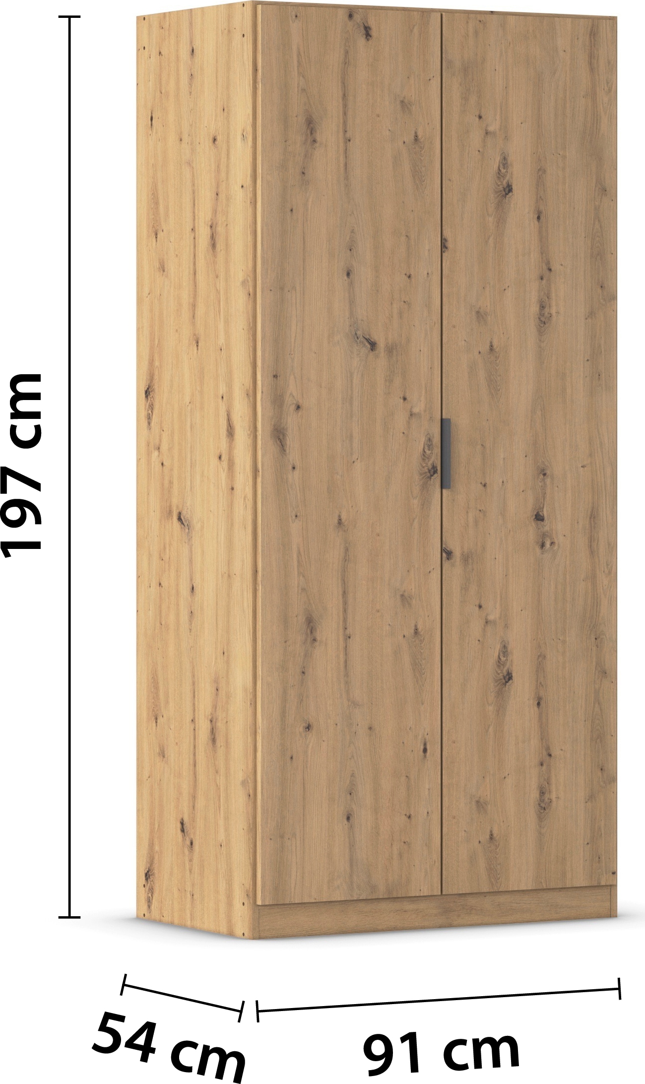 rauch Kleiderschrank »Drehtürenschrank Schrank Garderobe Ankleide Schlafzimmer LAGOA« in 3 verschiedenen Ausstattungen BASIC/CLASSIC/PREMIUM,  moderne Kantengriffe aus Metall, optional mit Aufsatz MADE IN GERMANY