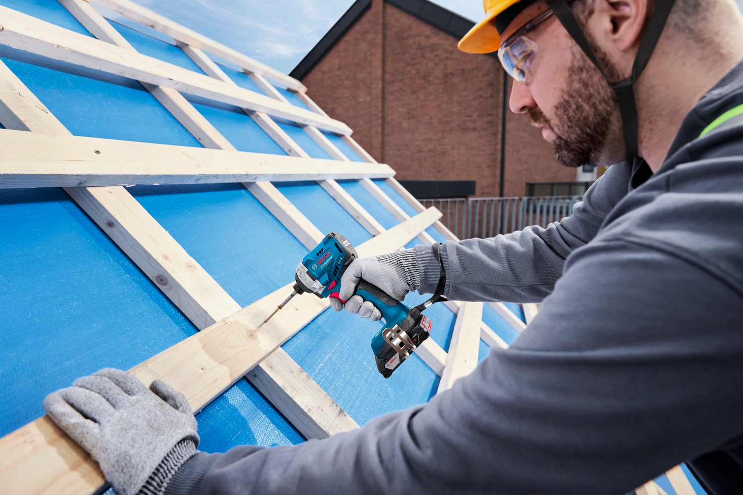 Bosch Professional Akku-Drehschlagschrauber »»GDR 18V-215««, in L-BOXX 136, ohne Akku, ohne Ladegerät