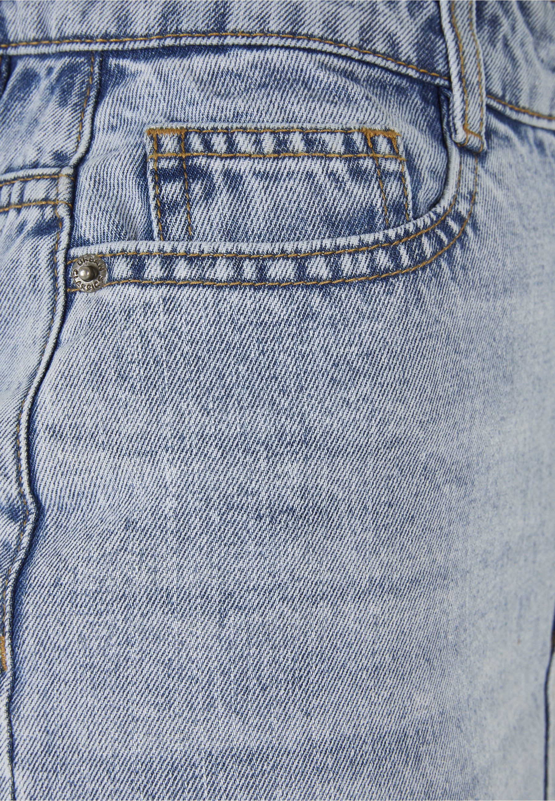 URBAN CLASSICS Jerseyrock »Urban Classics Damen Ladies Midi Denim Skirt« 1 Stk.