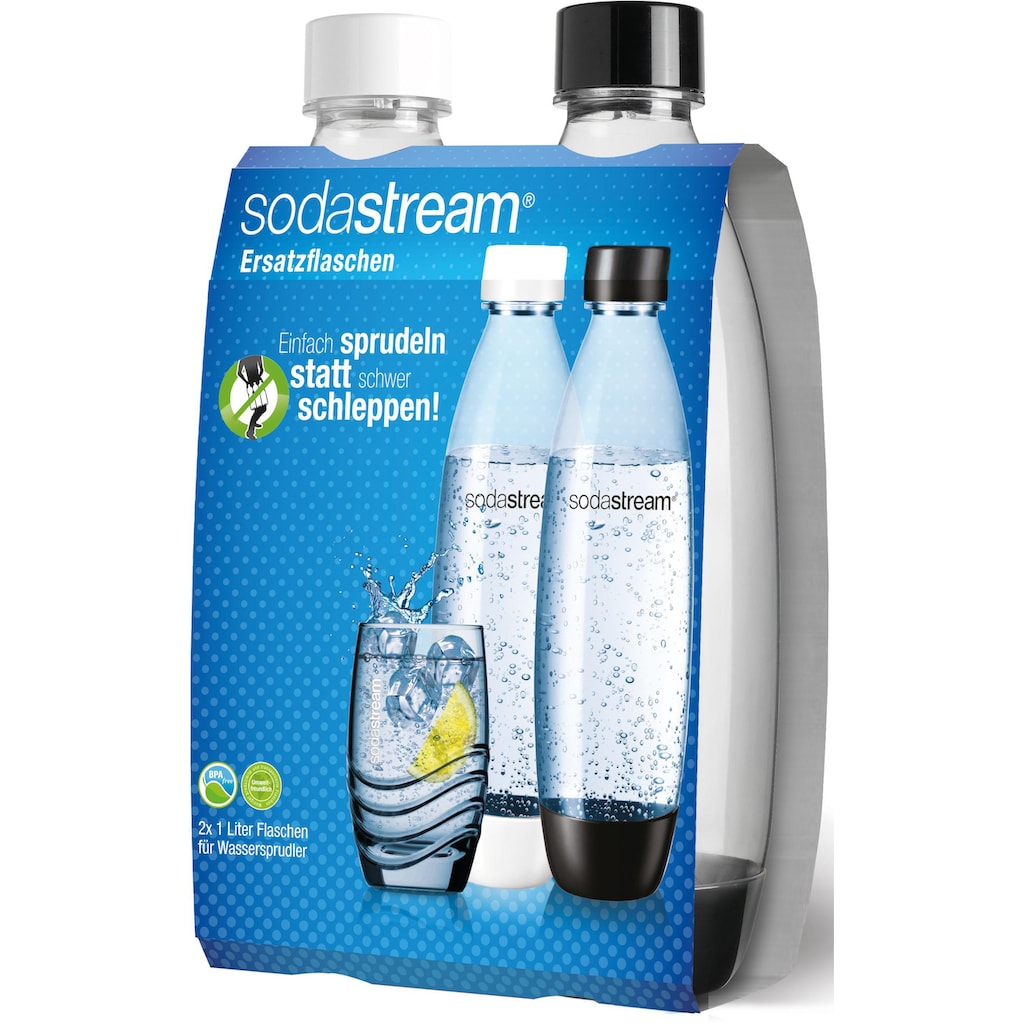 SodaStream Wassersprudler Flasche, (Set, 2 tlg.), passend für den SodaStream »Easy«