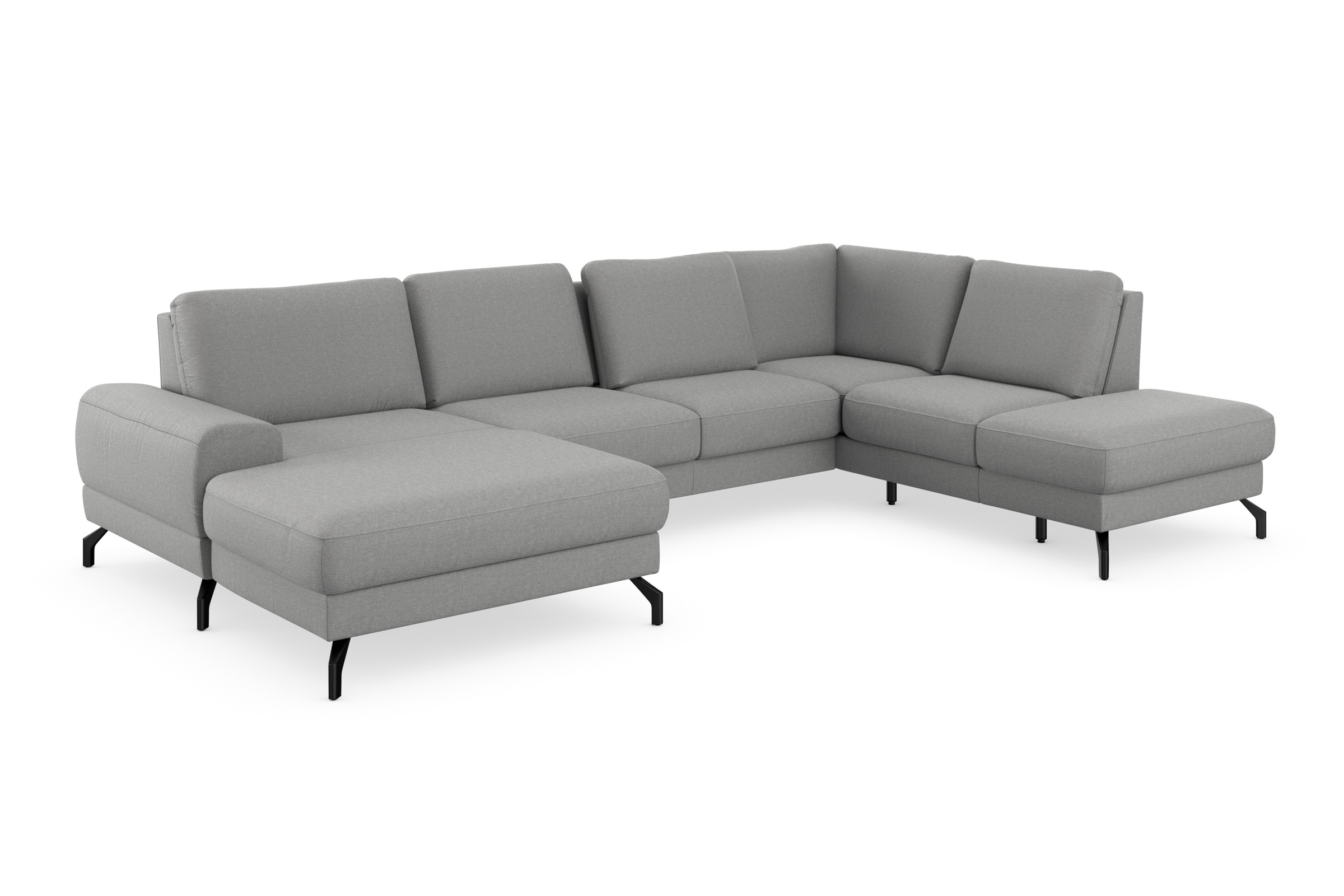 sit&more Wohnlandschaft »Cinturo U-Form«, inklusive Sitztiefenverstellung und Federkern, Sitzhöhe 45 cm