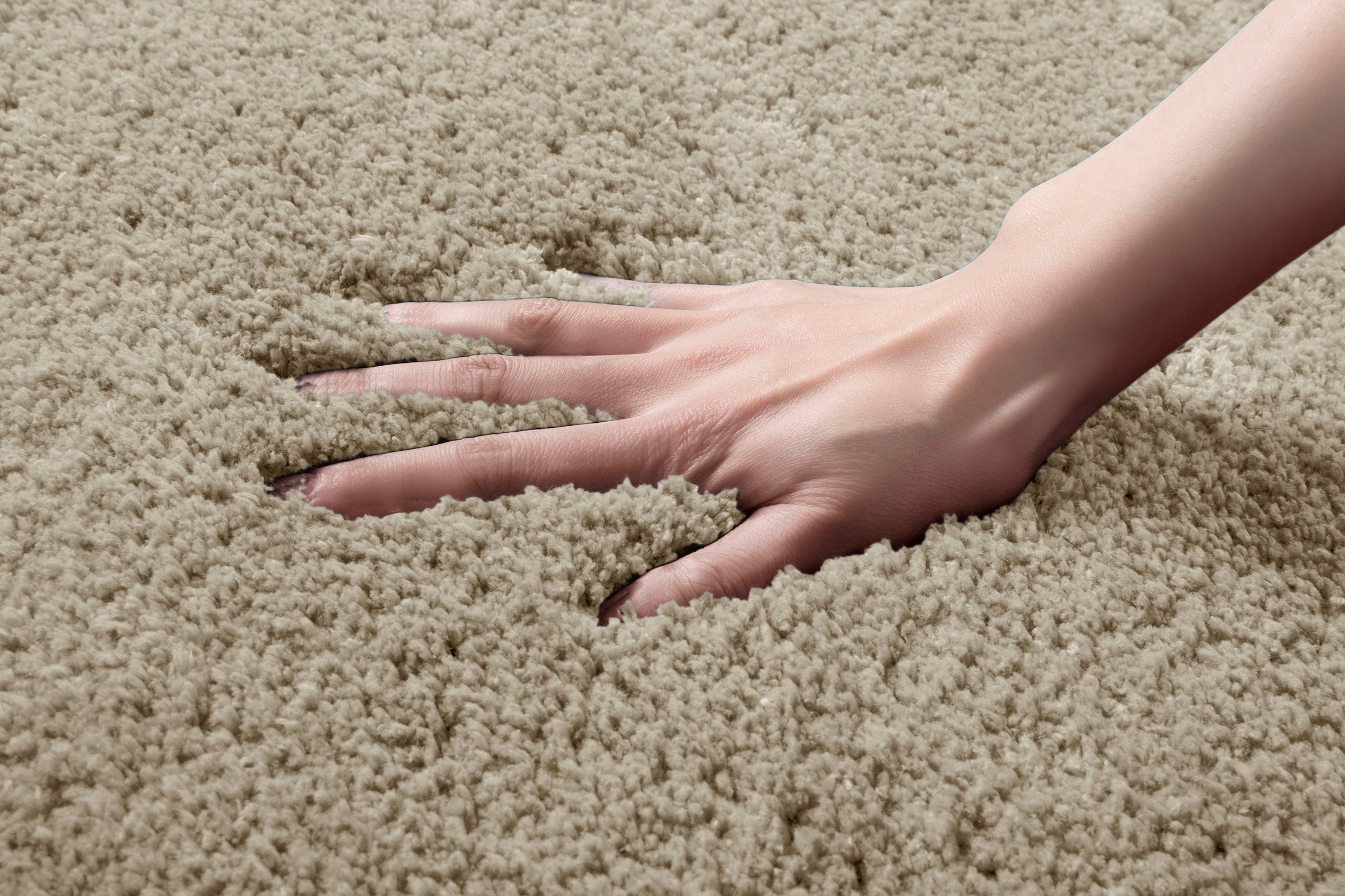 my home Badematte »Sanremo, Badvorleger, Badezimmer Teppich, sehr weich«, rutschhemmend beschichtet, fußbodenheizungsgeeignet-schnell trocknend, Badteppich, unifarben, rechteckig, rund & als 3-tlg. Set erhältlich