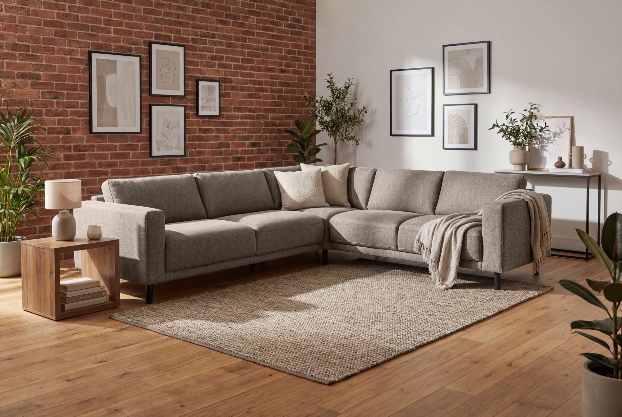 OTTO home Ecksofa "Sveeva, L-Form, B.288 cm, schwarze Metallfüße" langlebiger Webstoff, mit Wellenunterfederung, viele Farben
