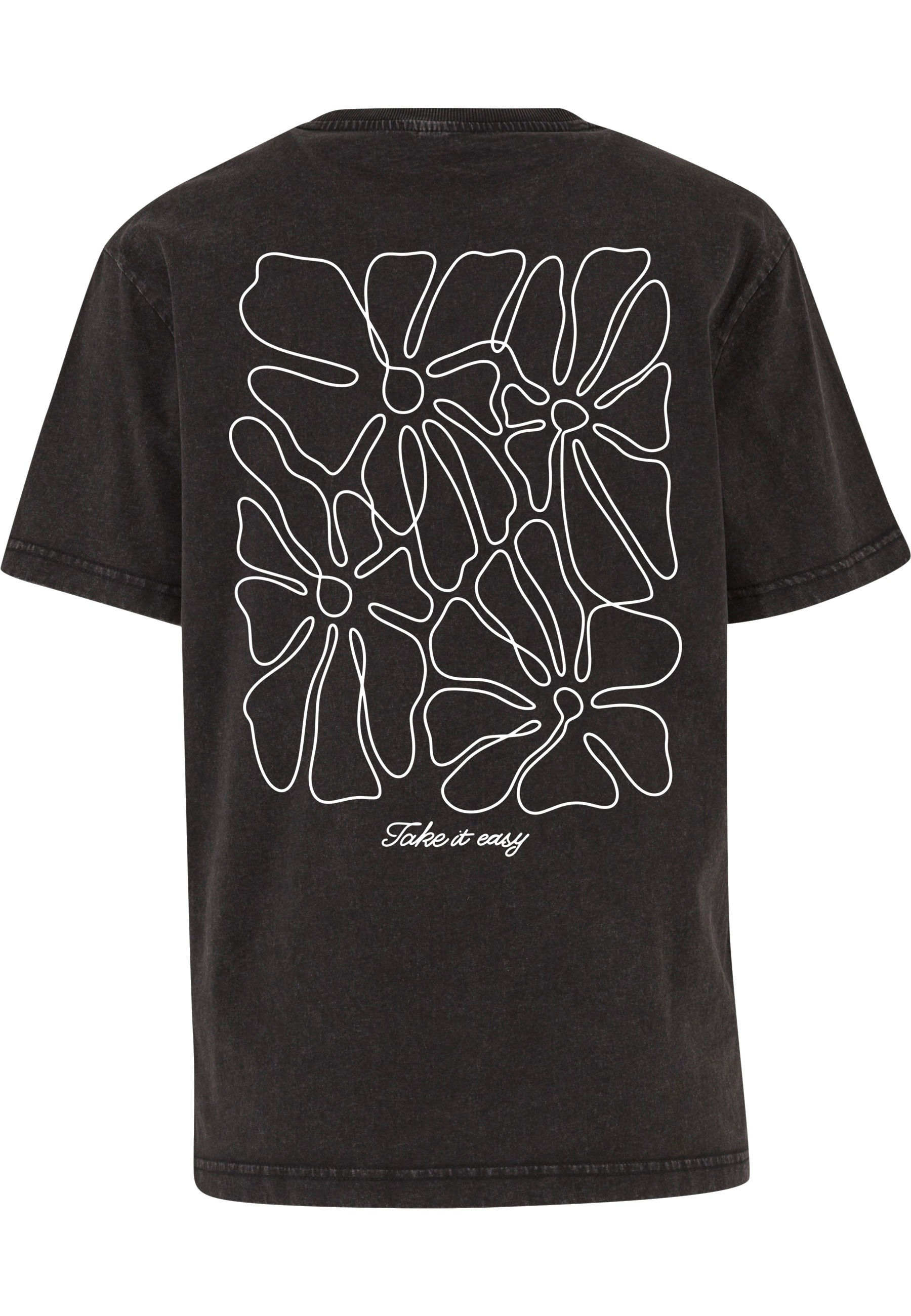 Miss Tee T-Shirt »Miss Tee One Line Flowers Ladies Vintage Everyday Tee« 1 Stk.