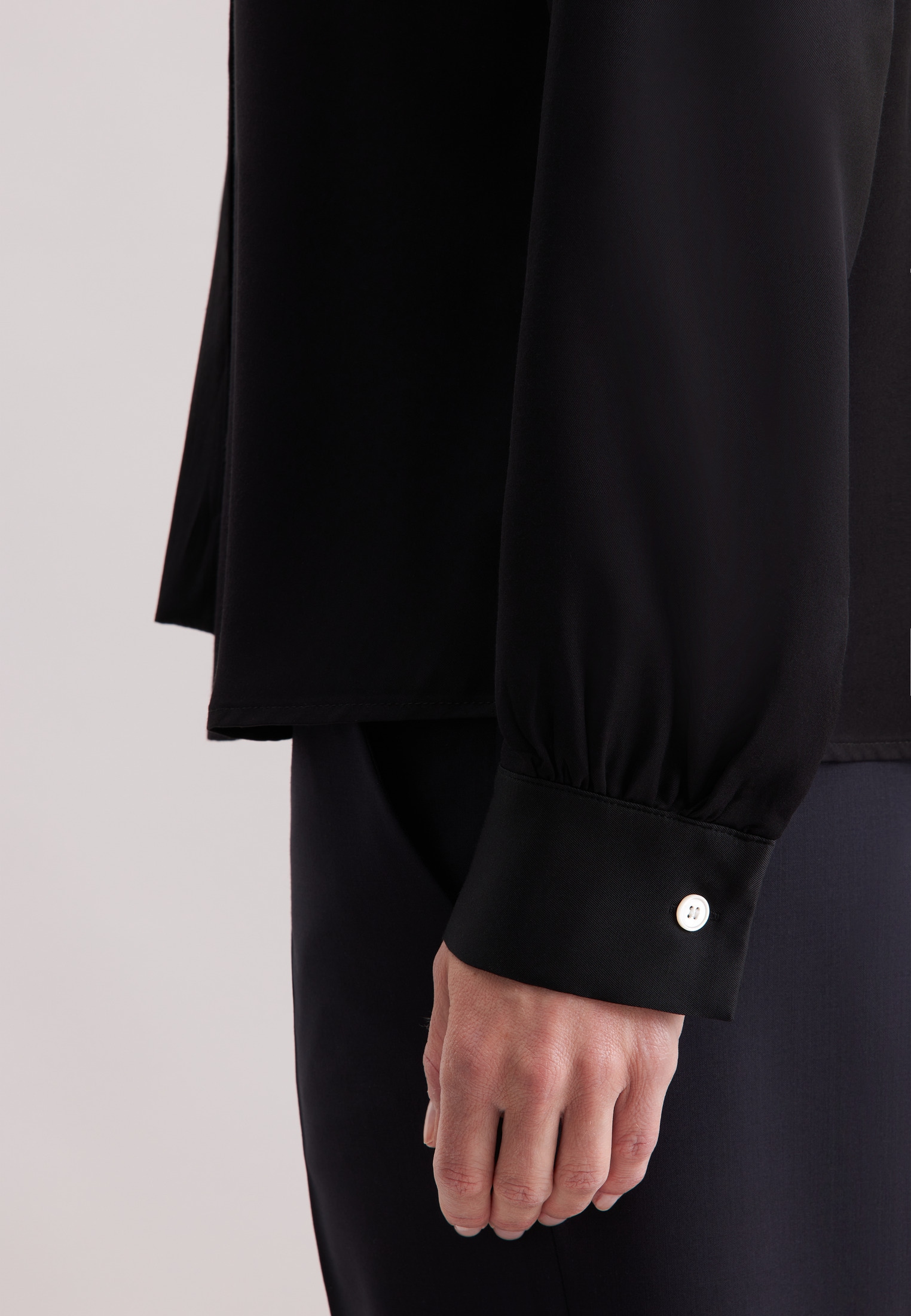seidensticker Hemdbluse »Schwarze Rose«, 1/1 Kragen Uni