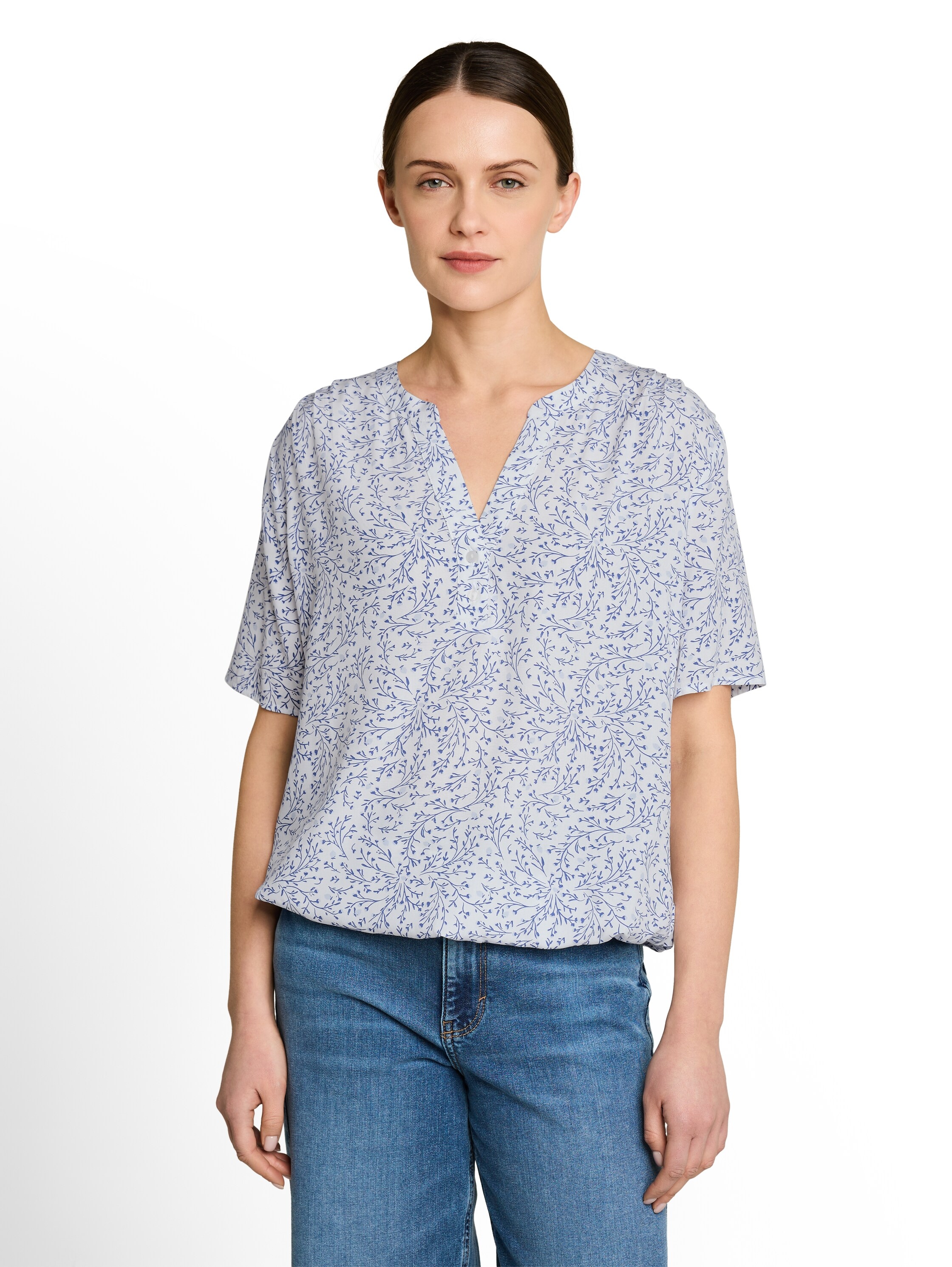 TOM TAILOR Klassische Bluse »Regular« mit All-Over Print