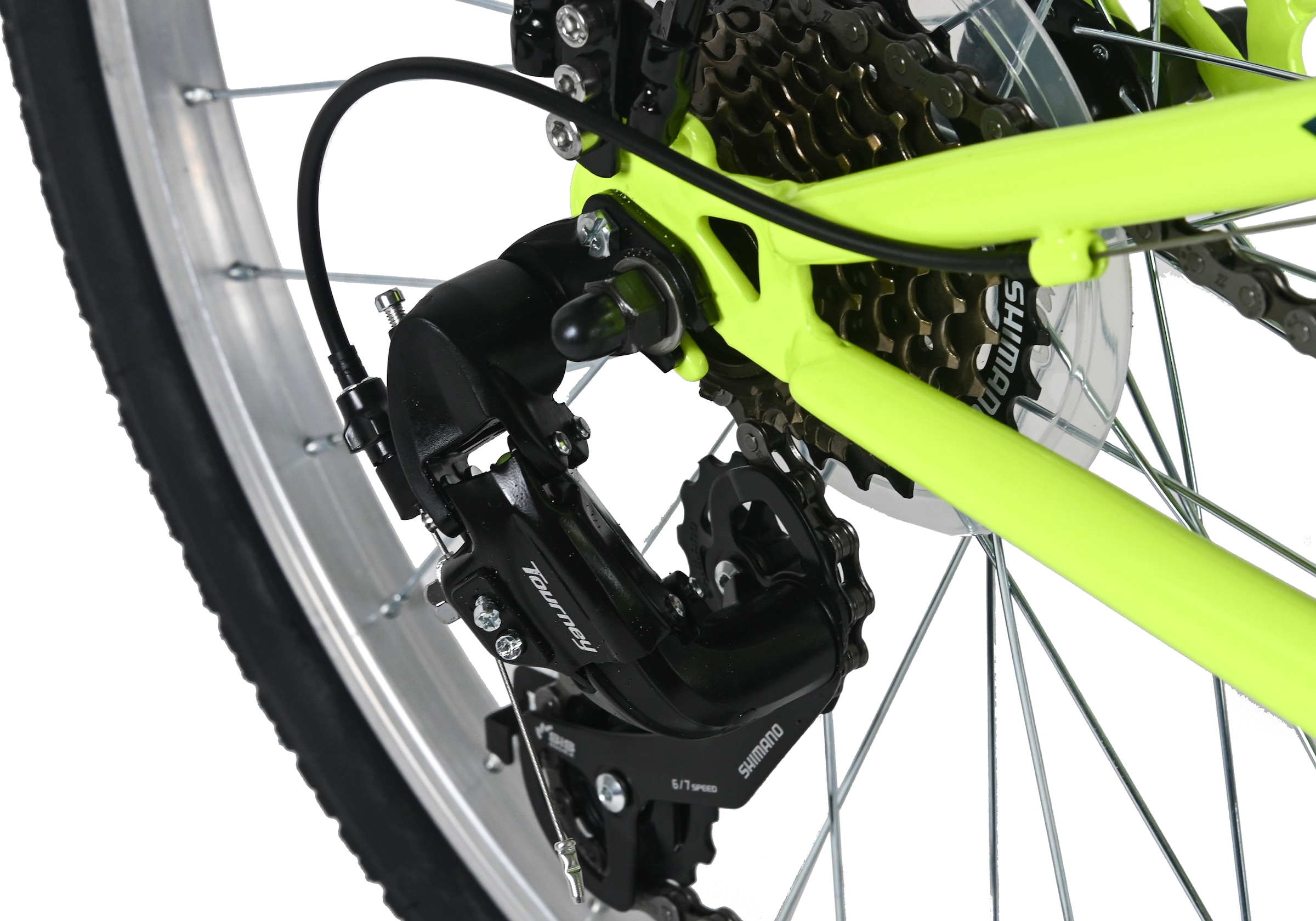 Dacapo Kinderfahrrad »24" Bobby Gelb 7 Gänge RH 32 cm - Ab 8 Jahre« 7 Gang Kettenschaltung